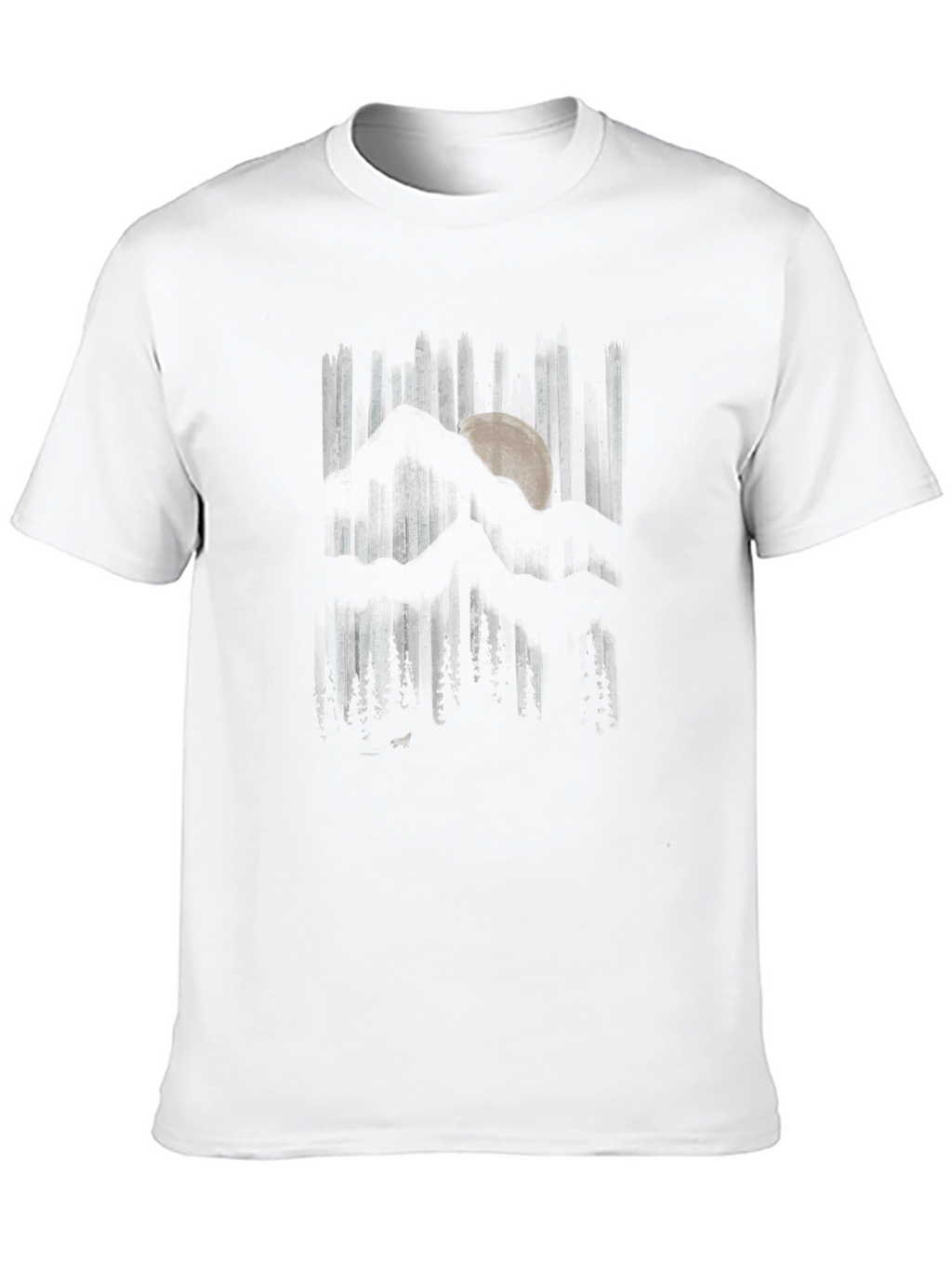 Mountain Moon Graphic Black T-Shirt