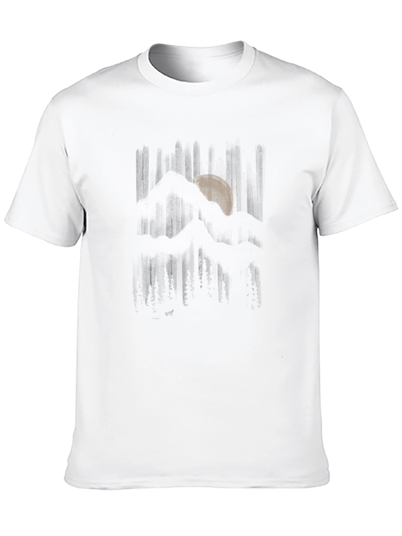 Mountain Moon Graphic Black T-Shirt