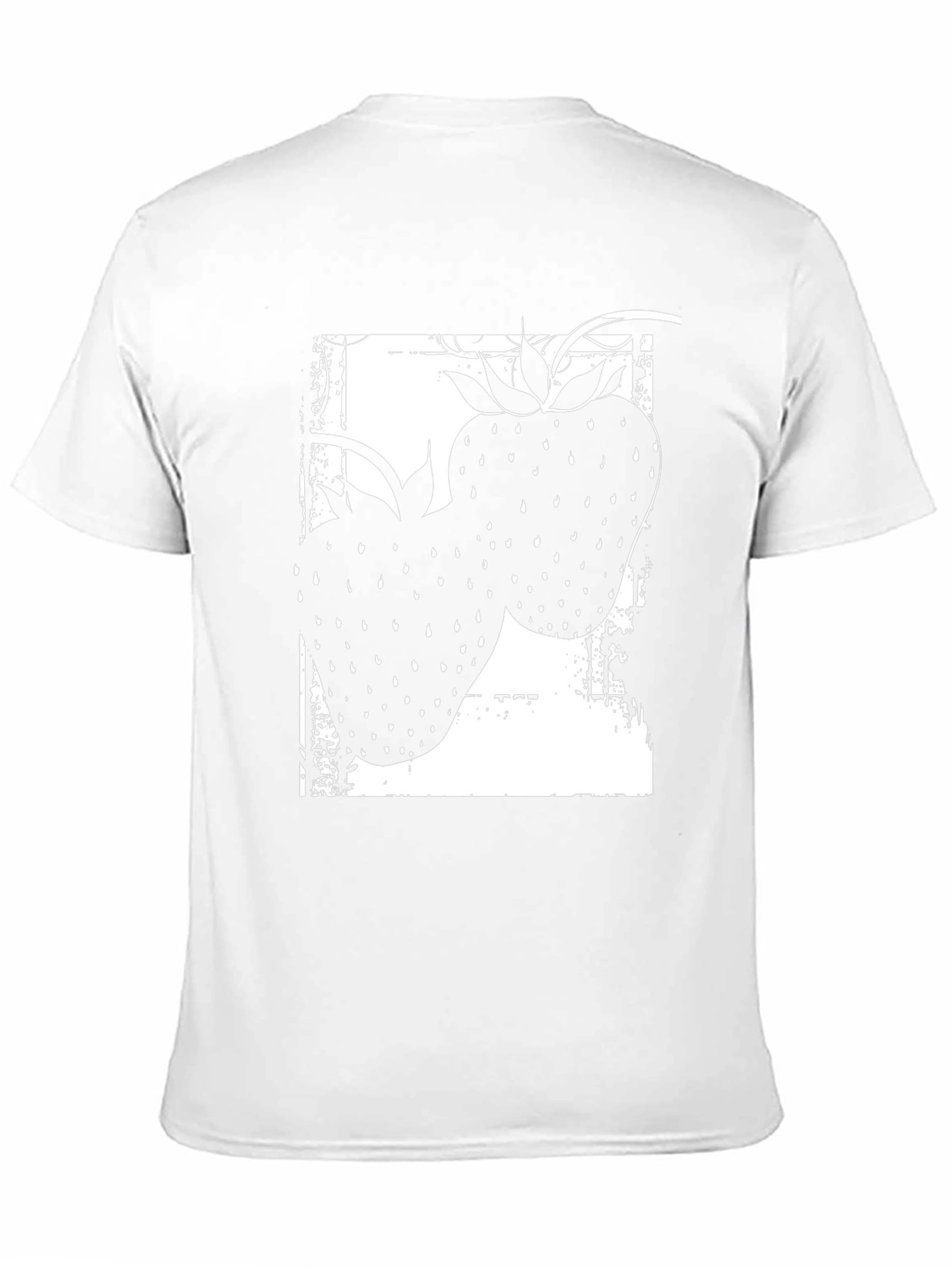 Strawberry Graphic Tee - Black Unisex T-Shirt
