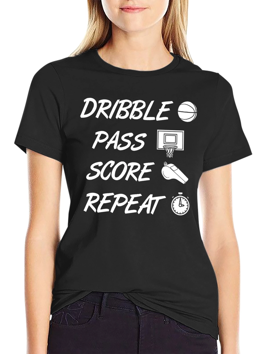 Dribble Pass Score Repeat Graphic T-Shirt