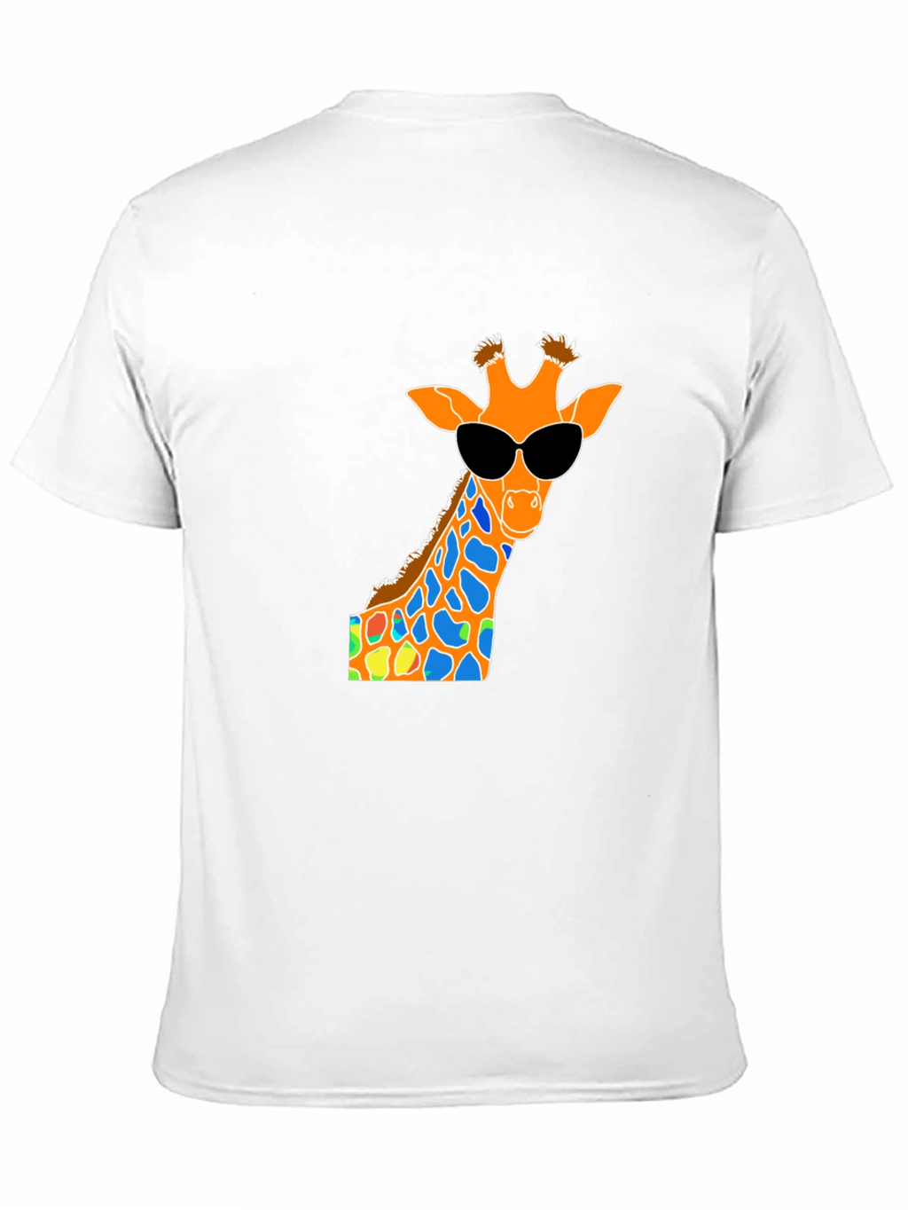 Cool Giraffe Graphic Tee - Black Cotton T-Shirt