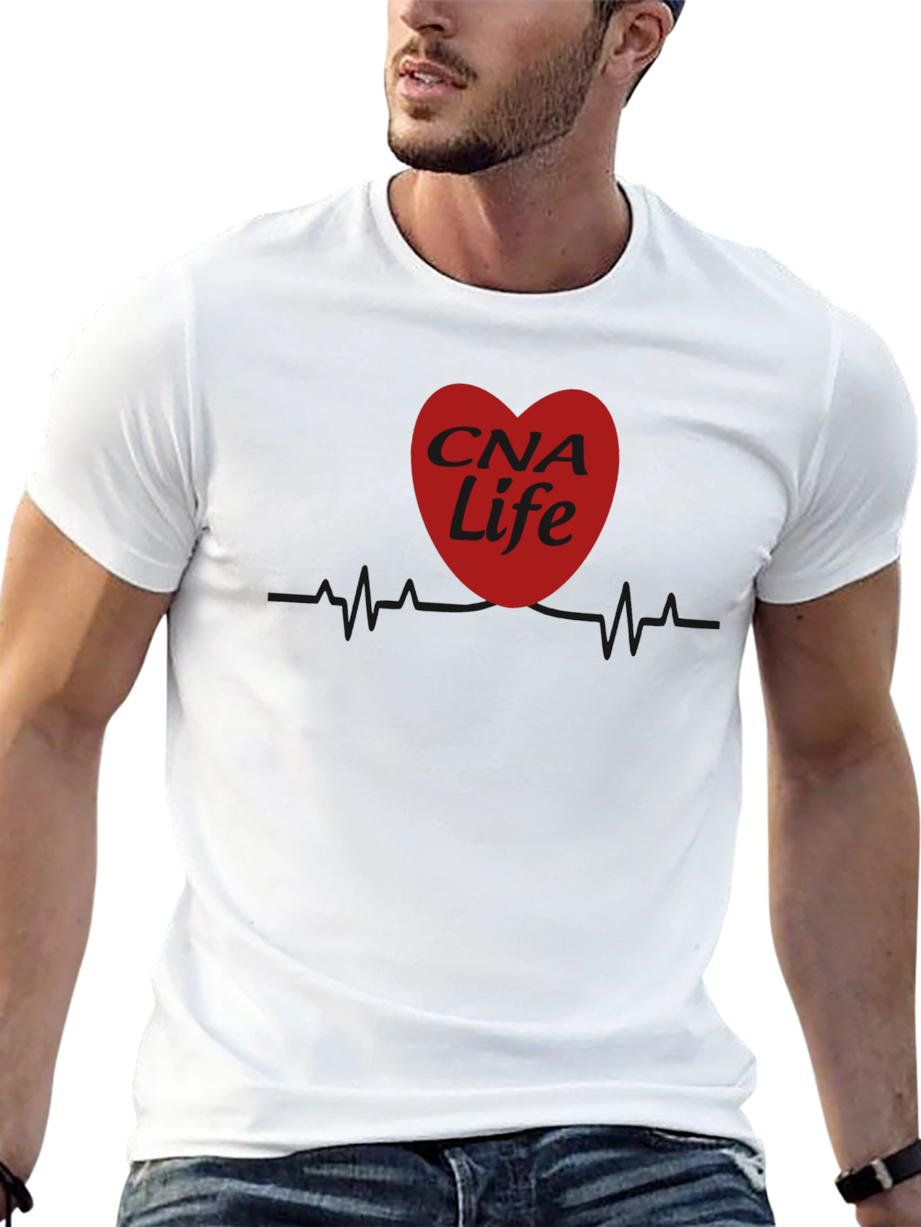 CNA Life Heartbeat T-Shirt - Certified Nursing Assistant Tee