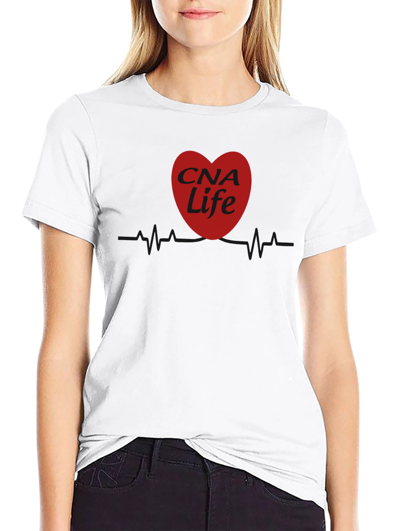 CNA Life Heartbeat T-Shirt - Certified Nursing Assistant Tee