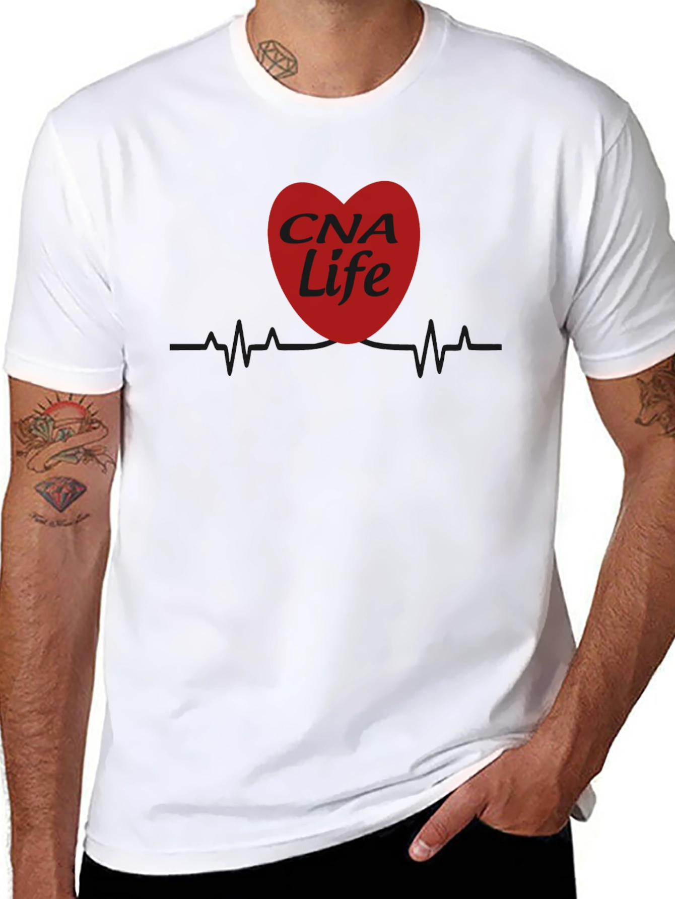 CNA Life Heartbeat T-Shirt - Certified Nursing Assistant Tee