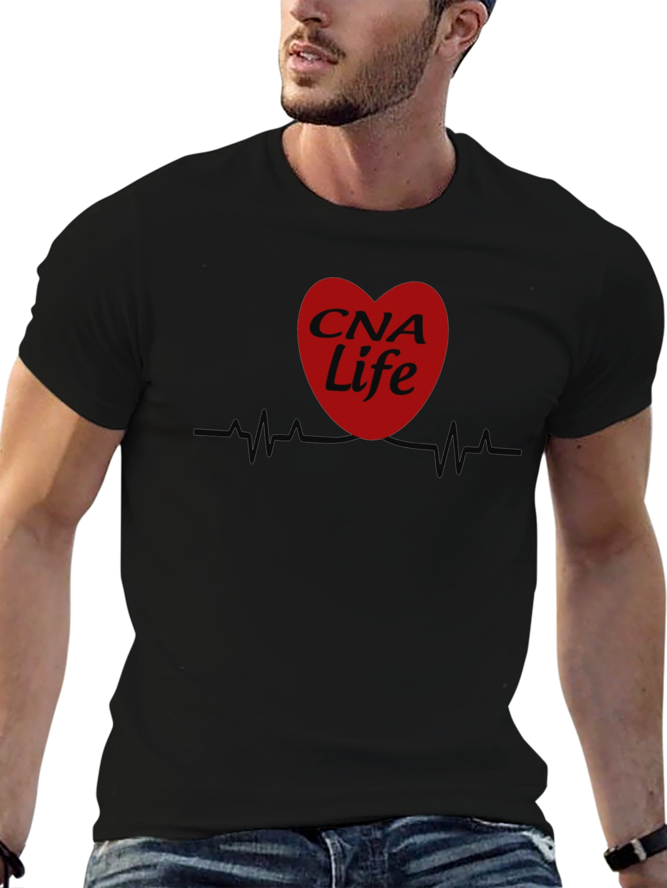 CNA Life Heartbeat T-Shirt - Certified Nursing Assistant Tee