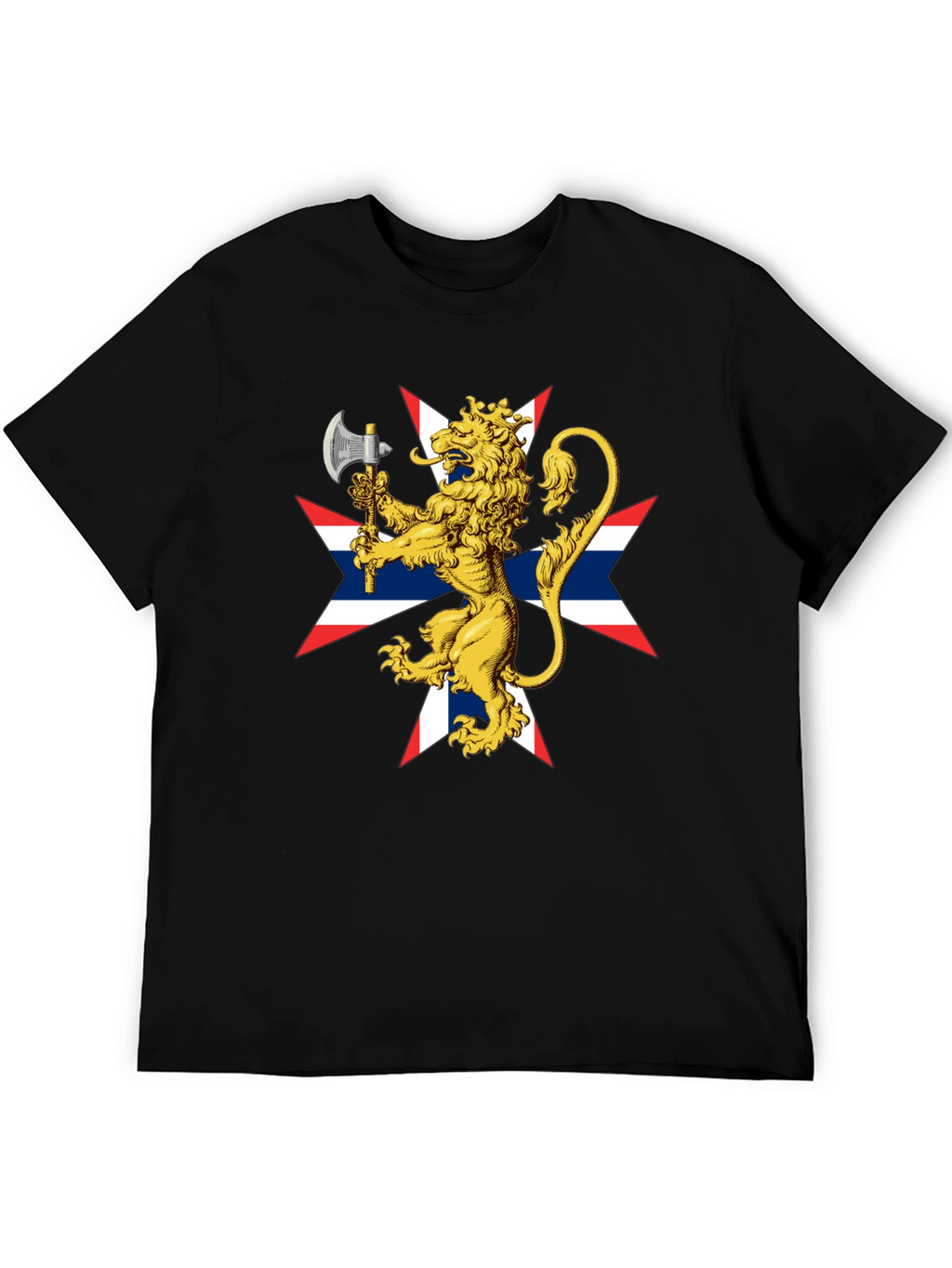 Lion Rampant Axe Black T-Shirt