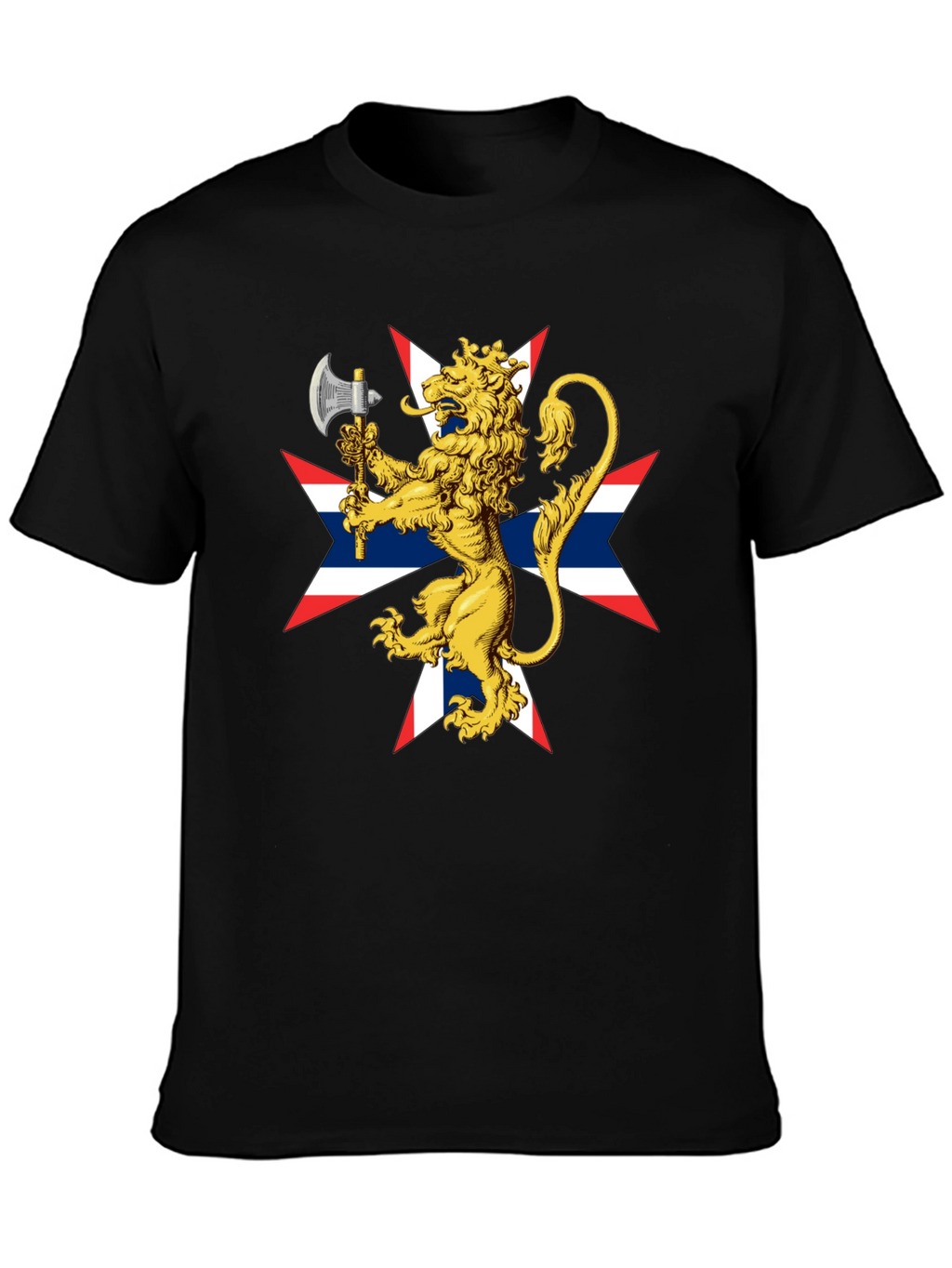 Lion Rampant Axe Black T-Shirt