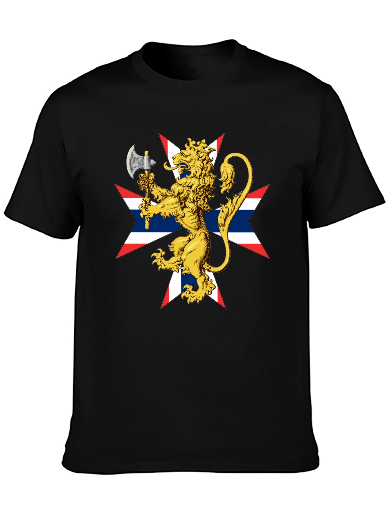 Lion Rampant Axe Black T-Shirt