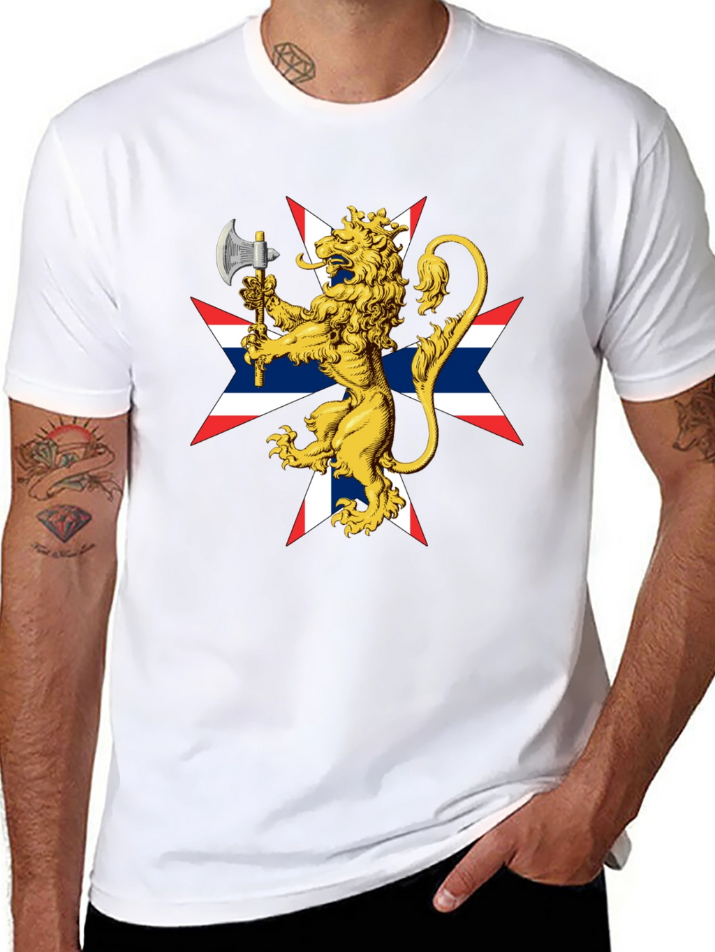 Lion Rampant Axe Black T-Shirt