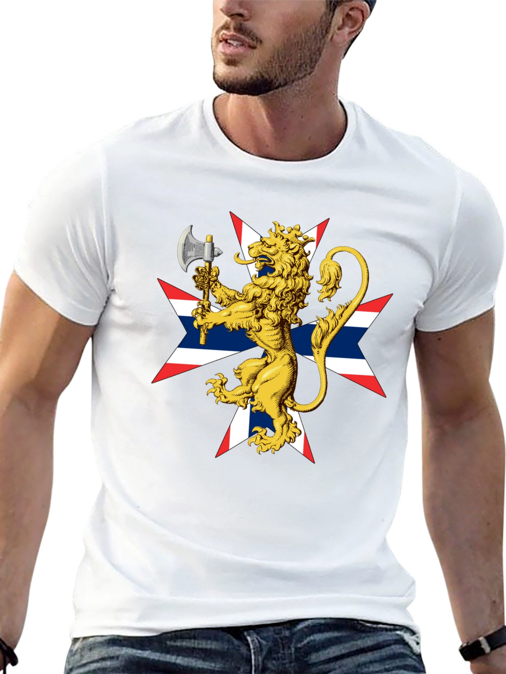 Lion Rampant Axe Black T-Shirt
