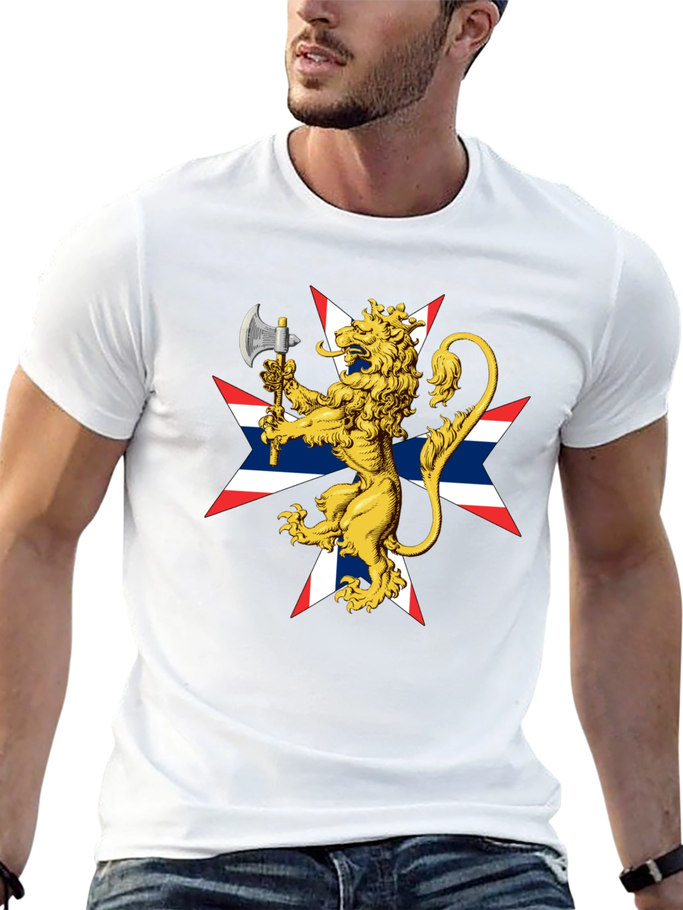 Lion Rampant Axe Black T-Shirt