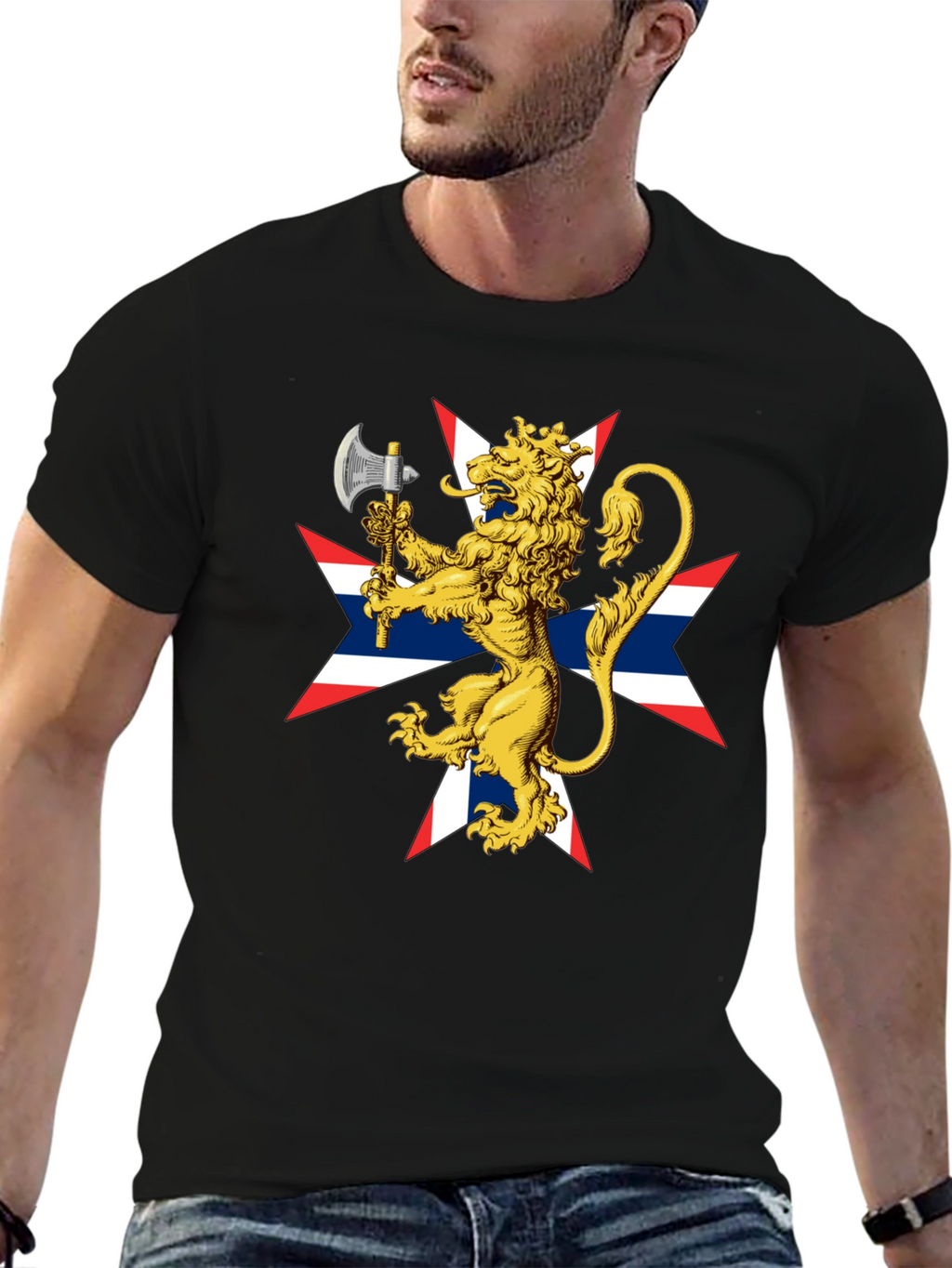 Lion Rampant Axe Black T-Shirt