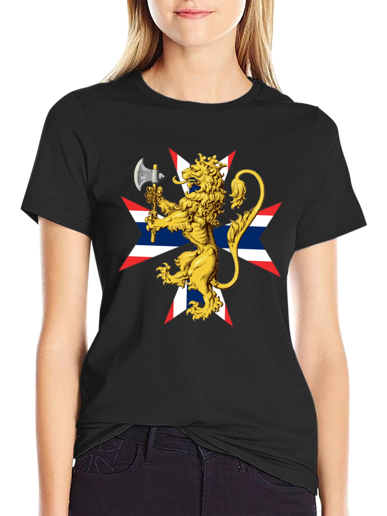 Lion Rampant Axe Black T-Shirt