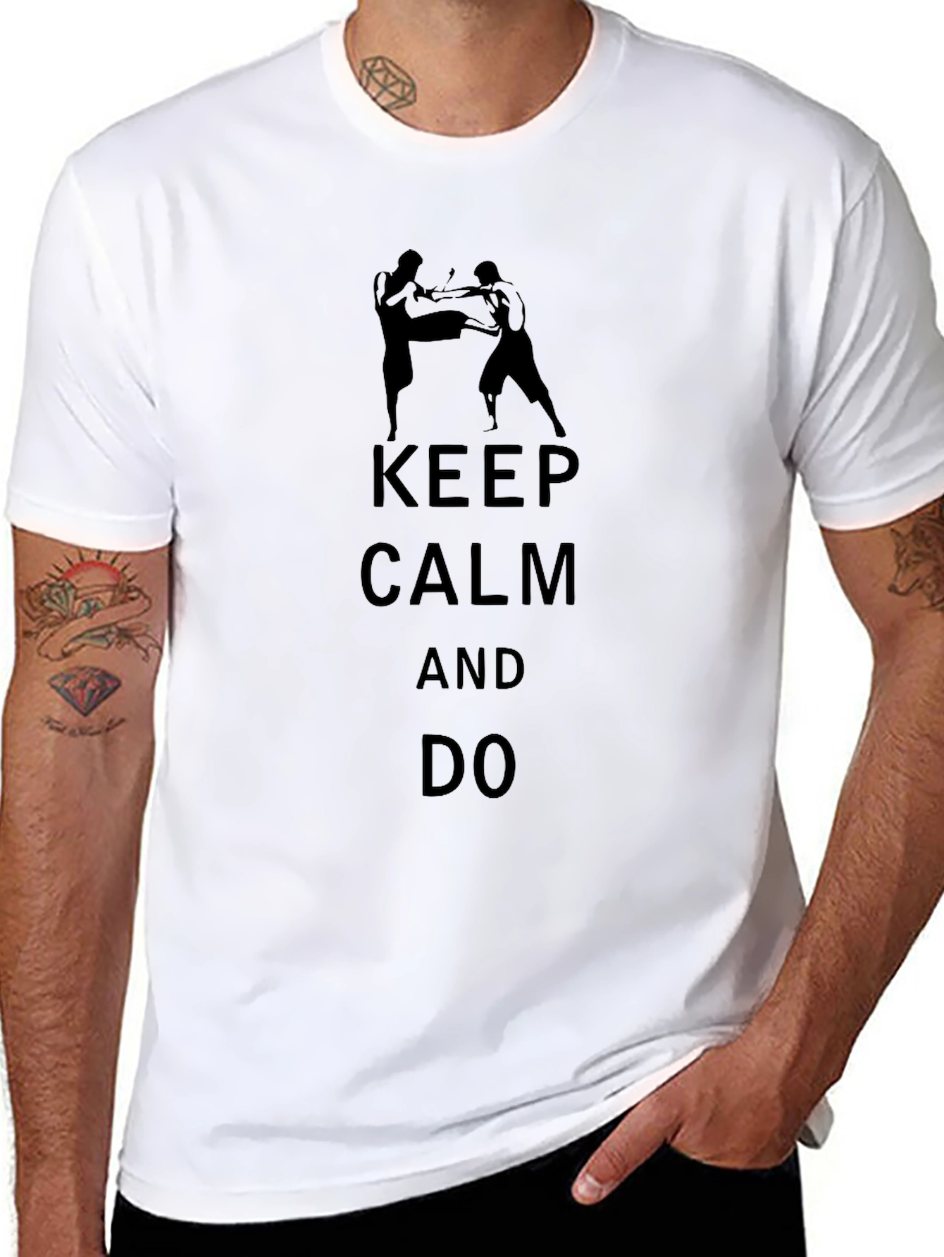 Keep Calm and Do Muay Thai Black T-Shirt