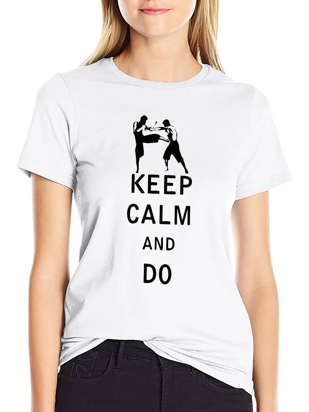 Keep Calm and Do Muay Thai Black T-Shirt