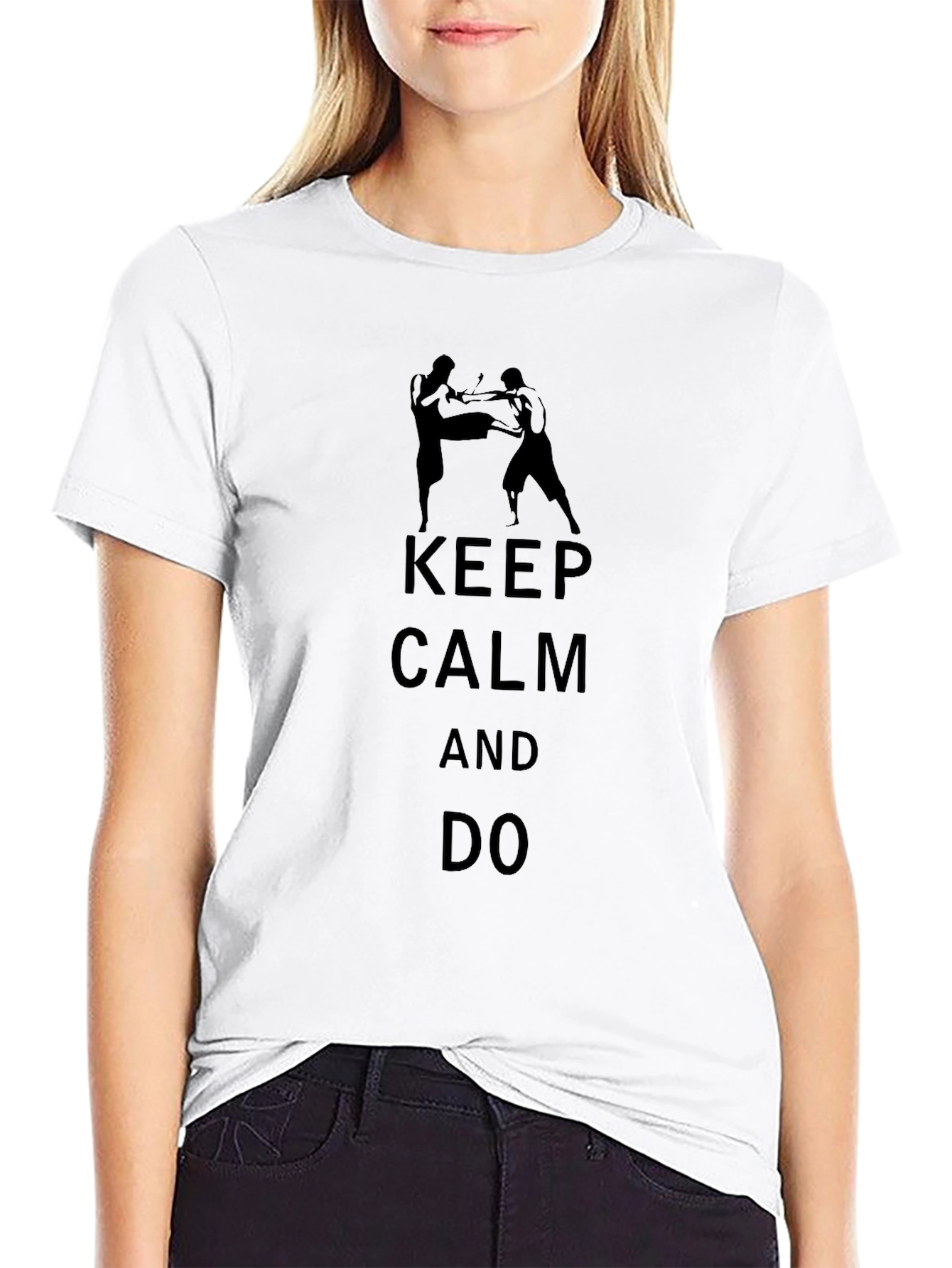 Keep Calm and Do Muay Thai Black T-Shirt