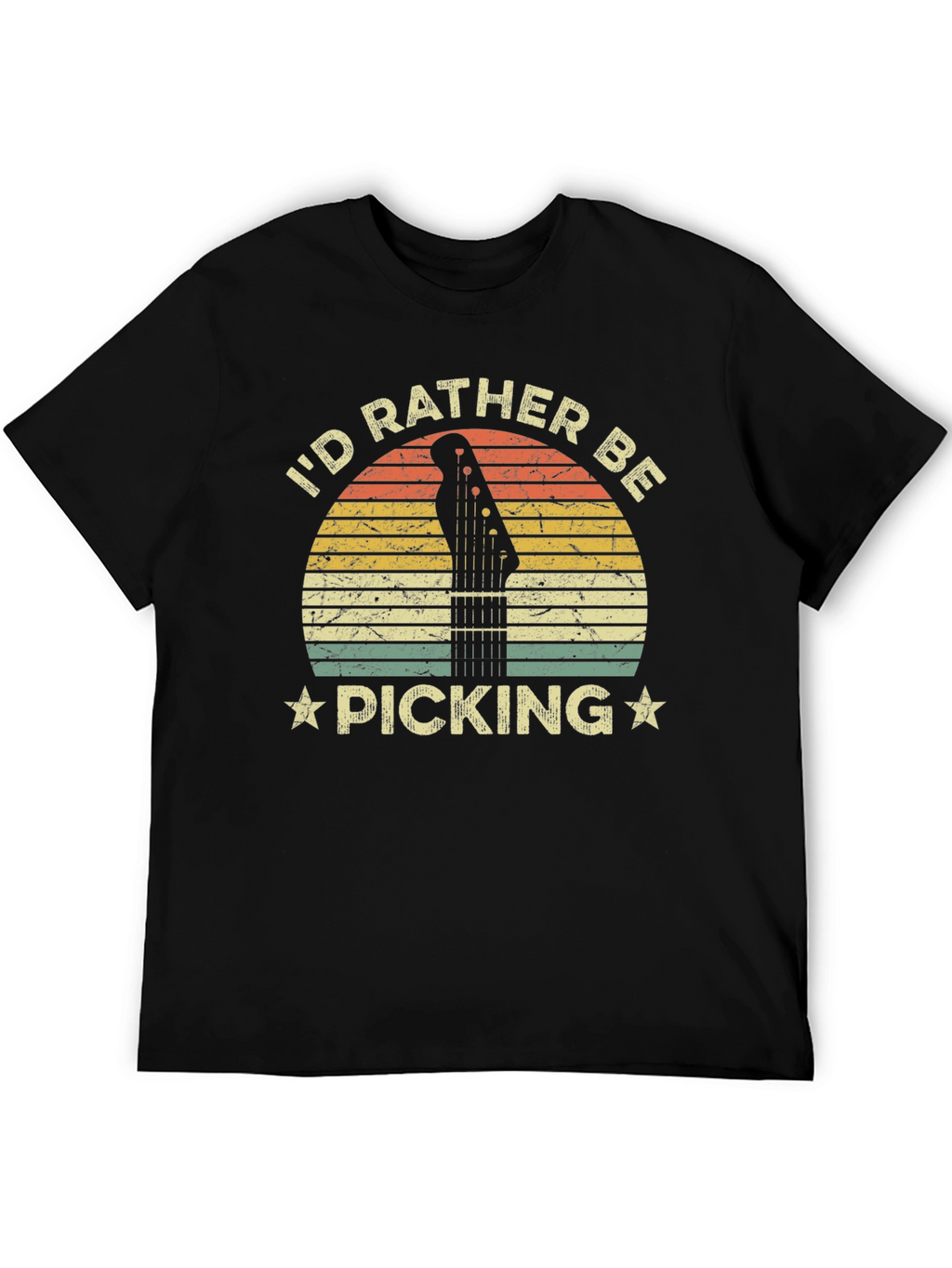 Id Rather Be Picking T-Shirt Guitar Player Tee