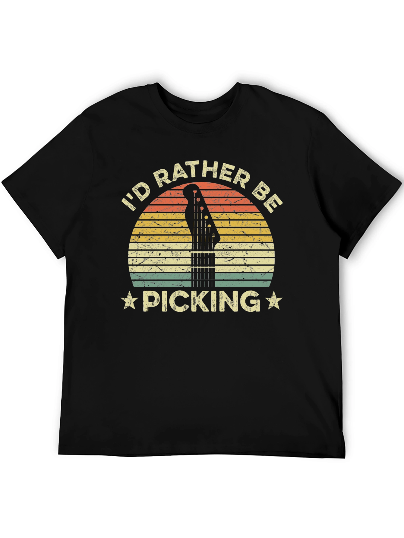Id Rather Be Picking T-Shirt Guitar Player Tee