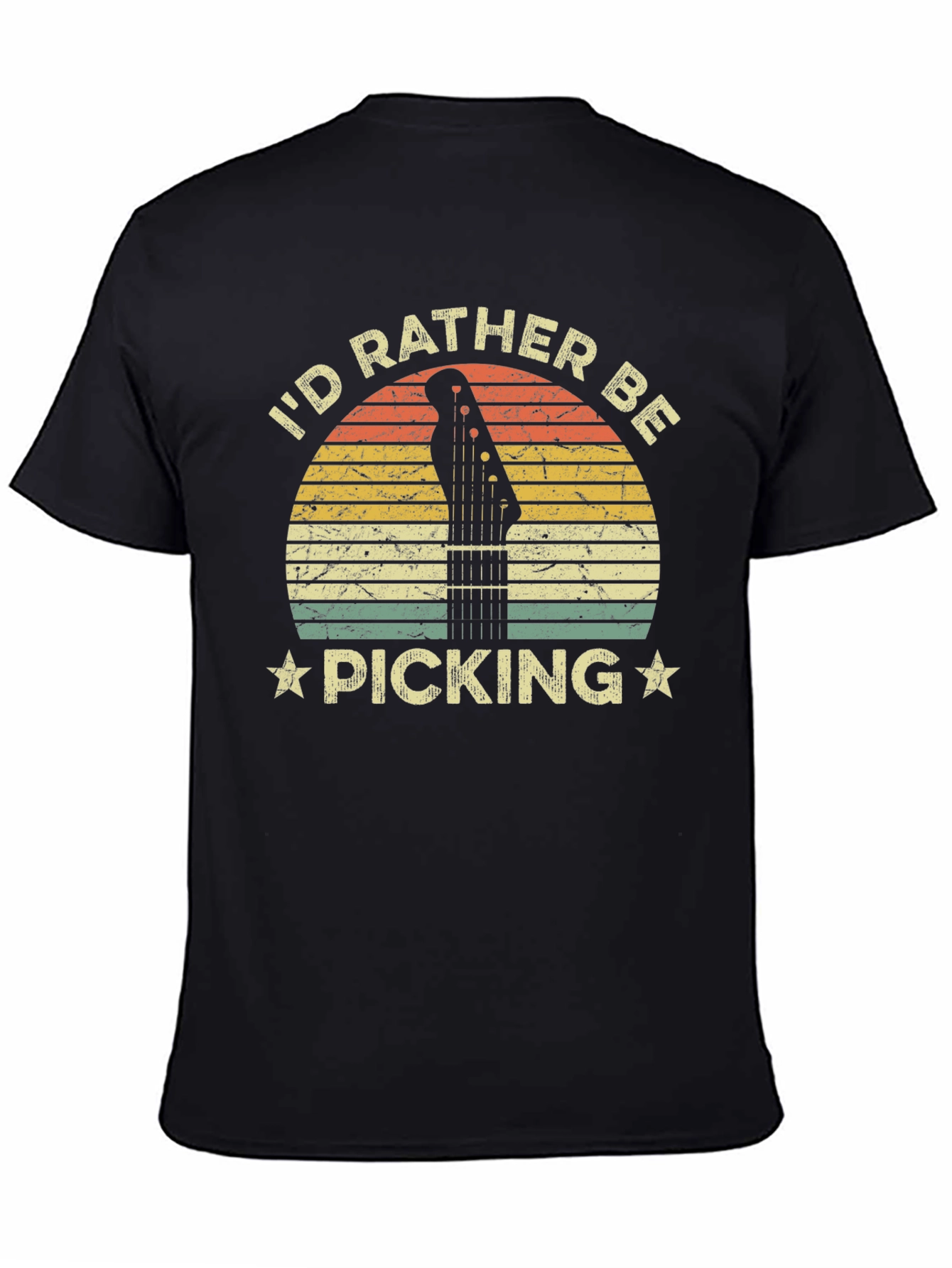 Id Rather Be Picking T-Shirt Guitar Player Tee