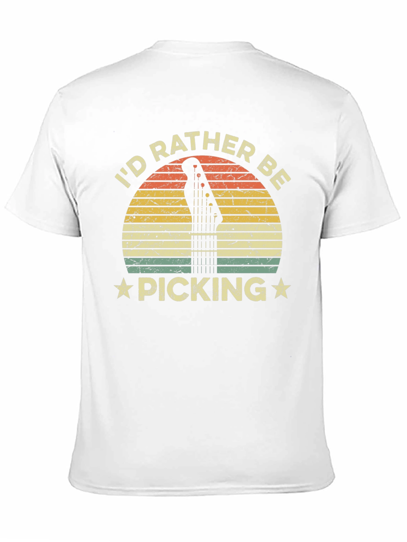 Id Rather Be Picking T-Shirt Guitar Player Tee