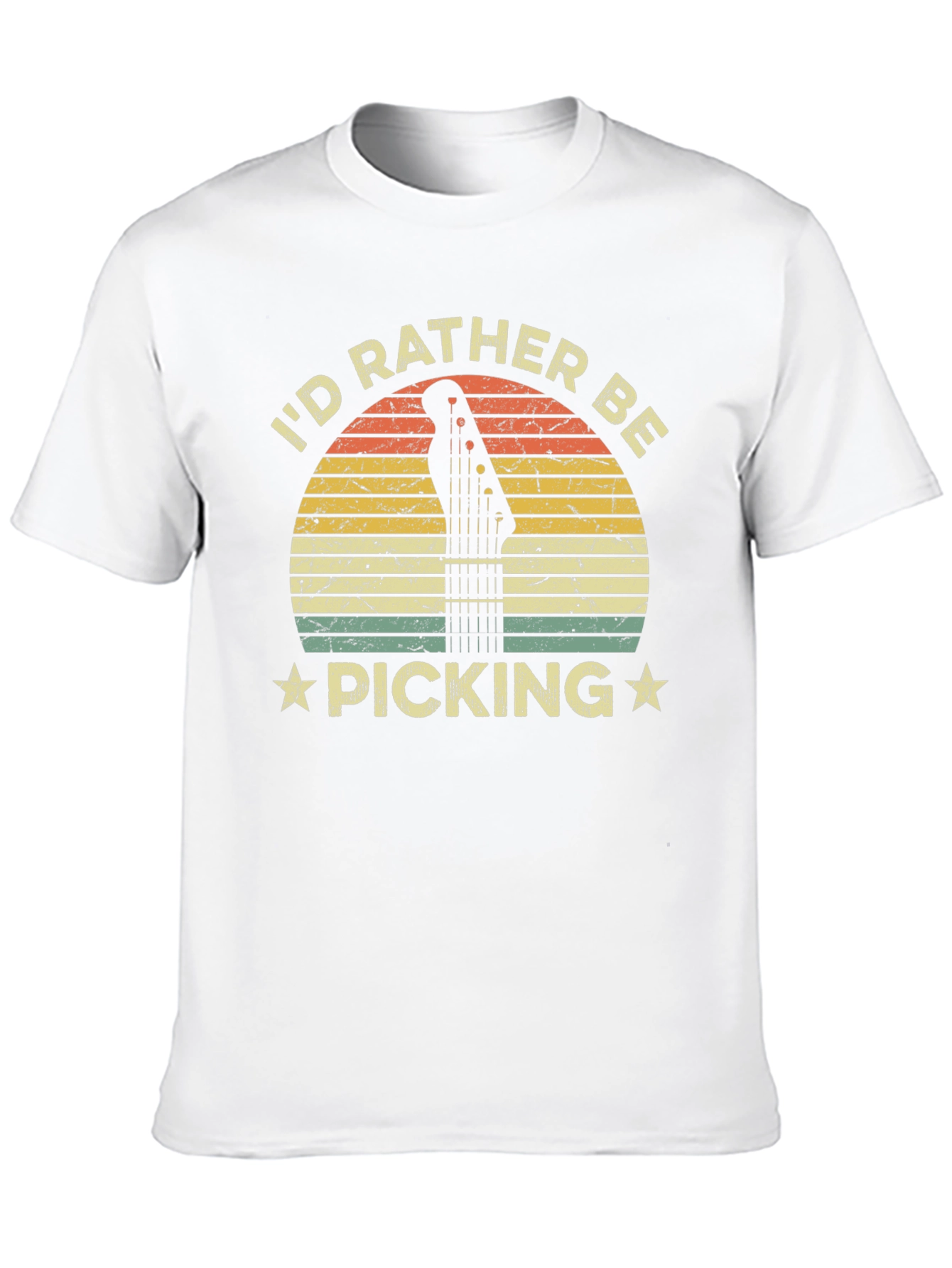 Id Rather Be Picking T-Shirt Guitar Player Tee