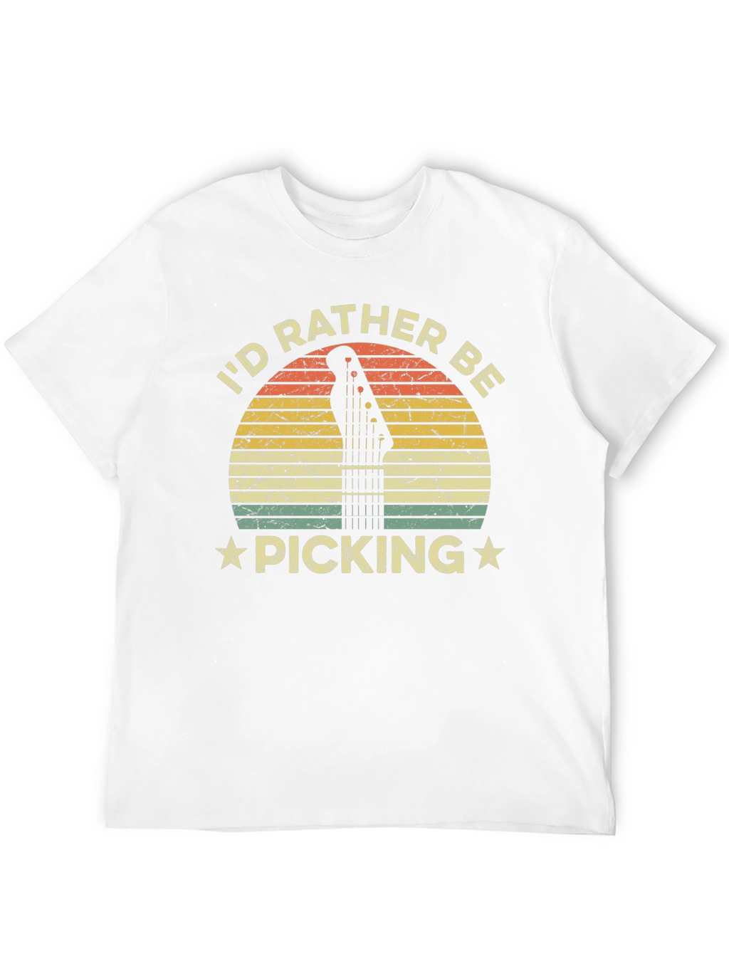 Id Rather Be Picking T-Shirt Guitar Player Tee
