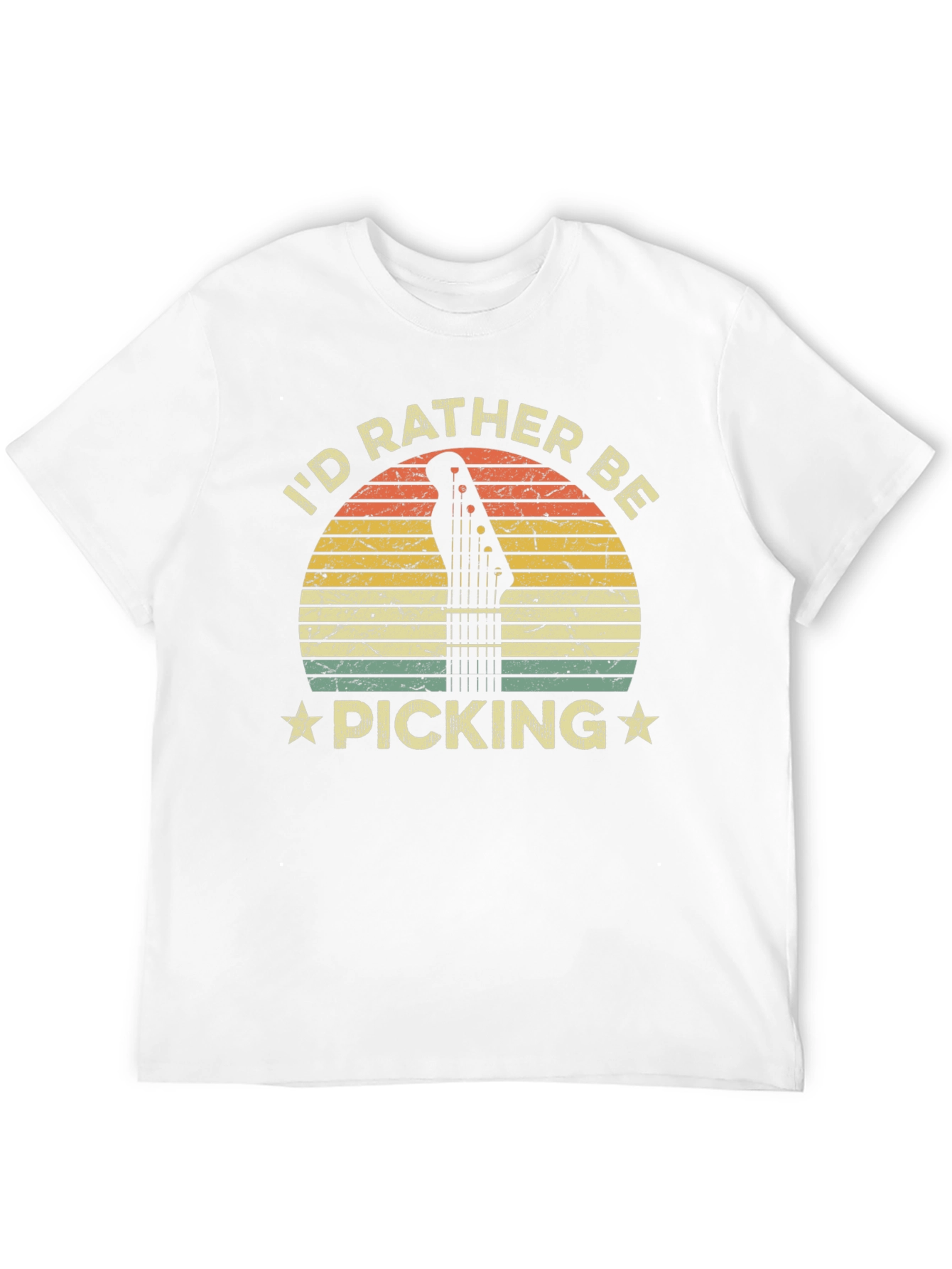 Id Rather Be Picking T-Shirt Guitar Player Tee