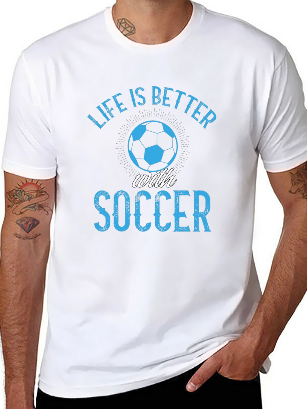 Life is Better with Soccer Graphic T-Shirt