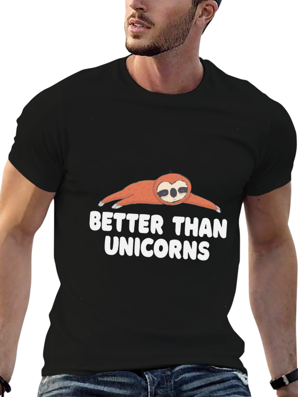 Sloth Better Than Unicorns Graphic T-Shirt