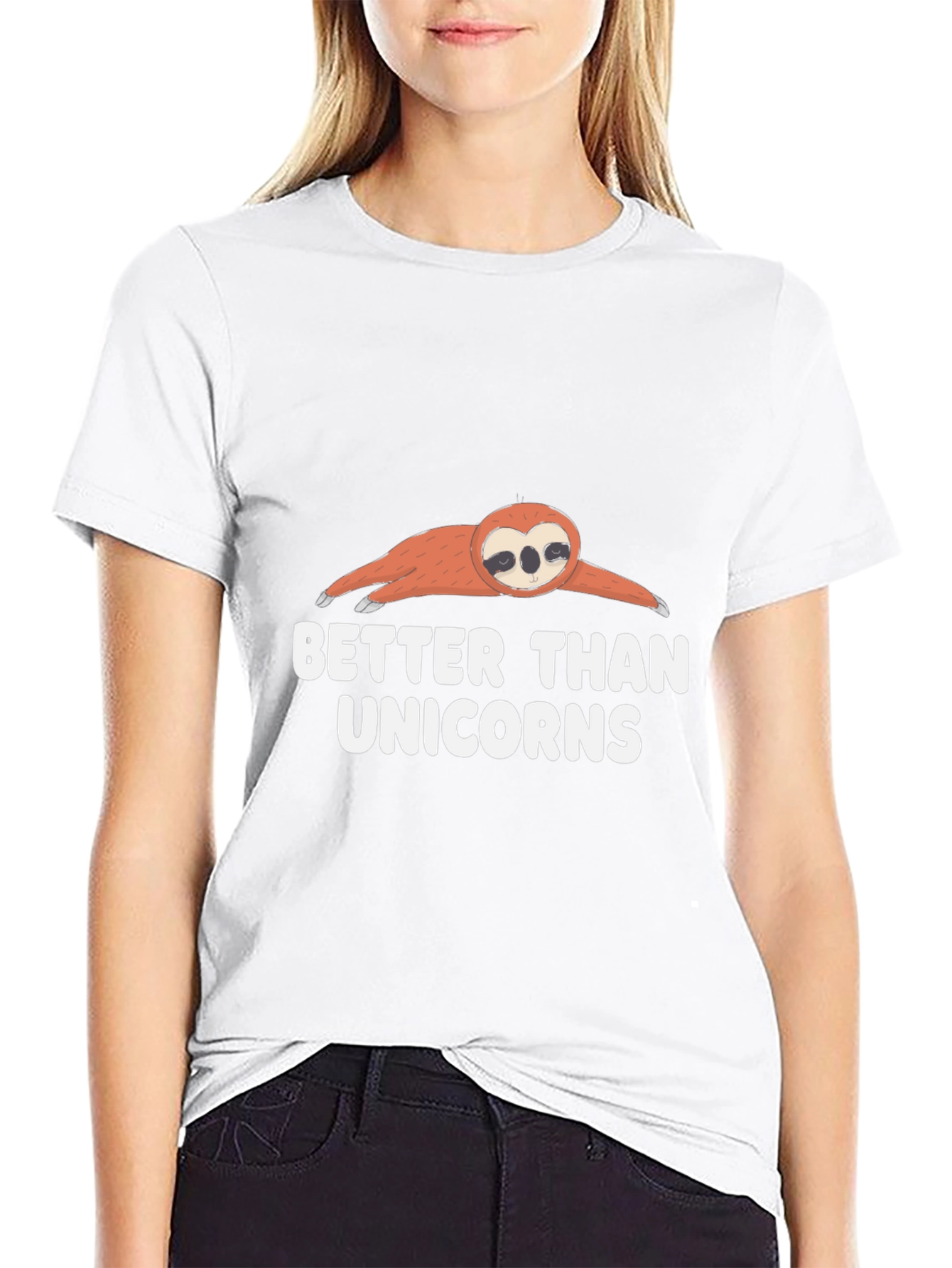 Sloth Better Than Unicorns Graphic T-Shirt