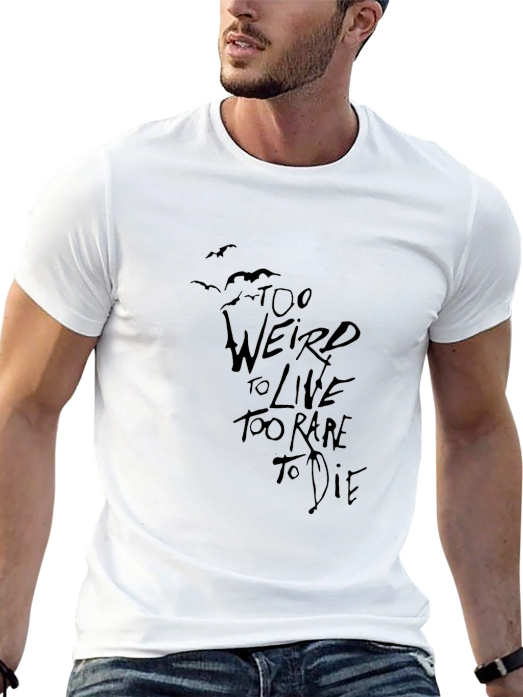 Too Weird to Live Graphic Tee - Black