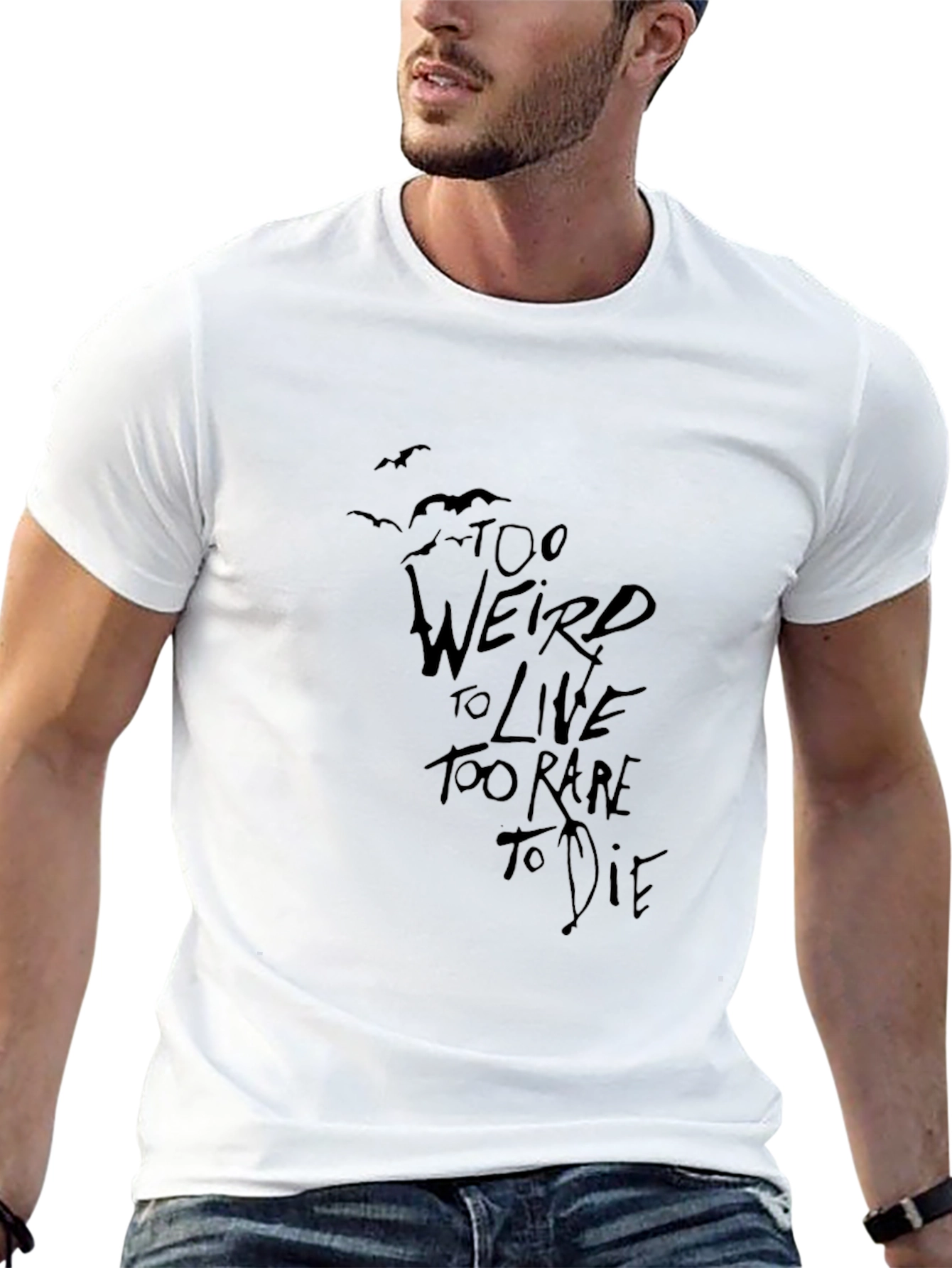 Too Weird to Live Graphic Tee - Black