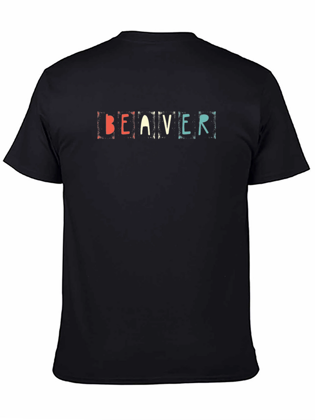 Beaver Graphic Print Black T-Shirt