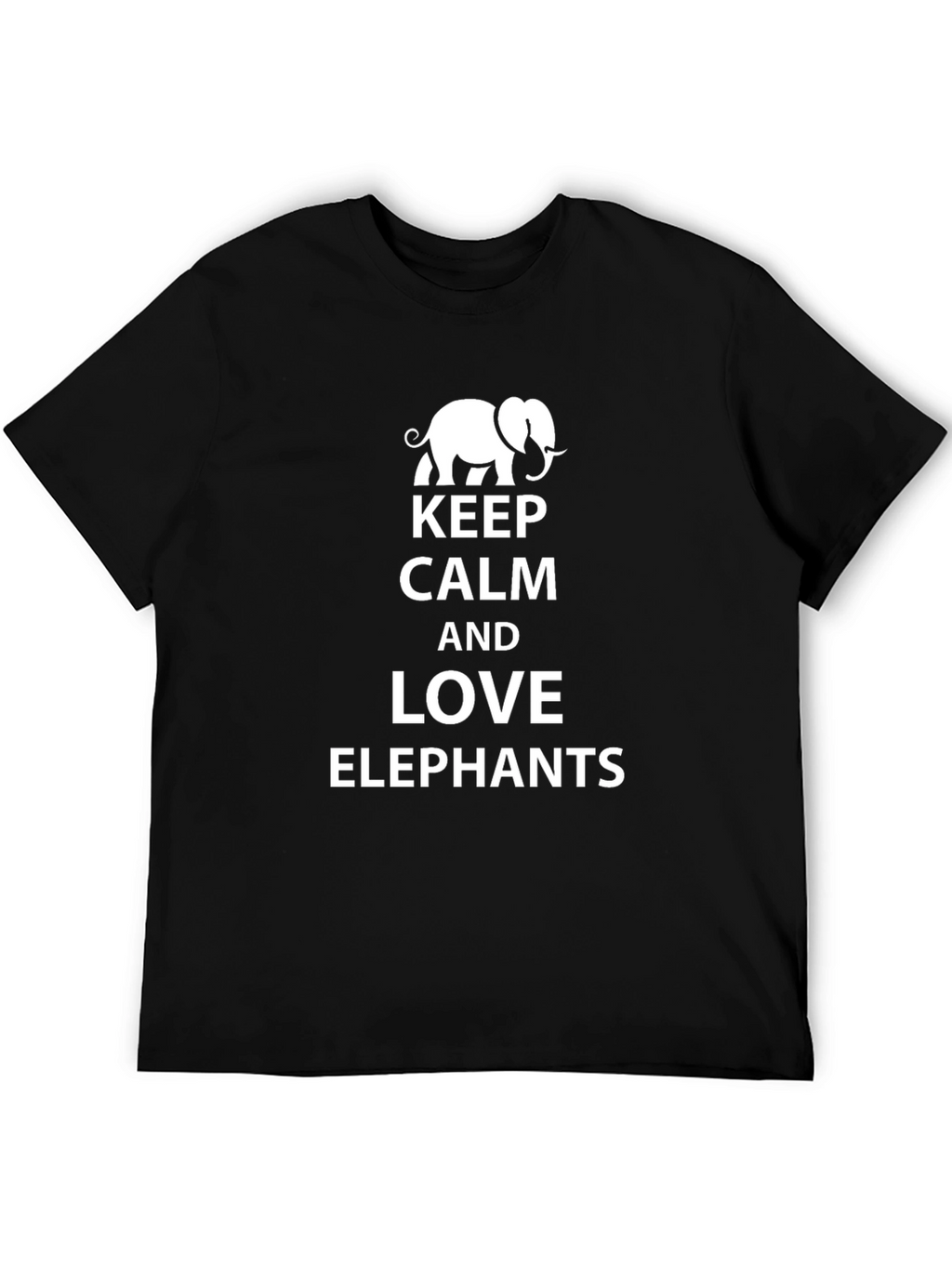 Keep Calm and Love Elephants Graphic Tee