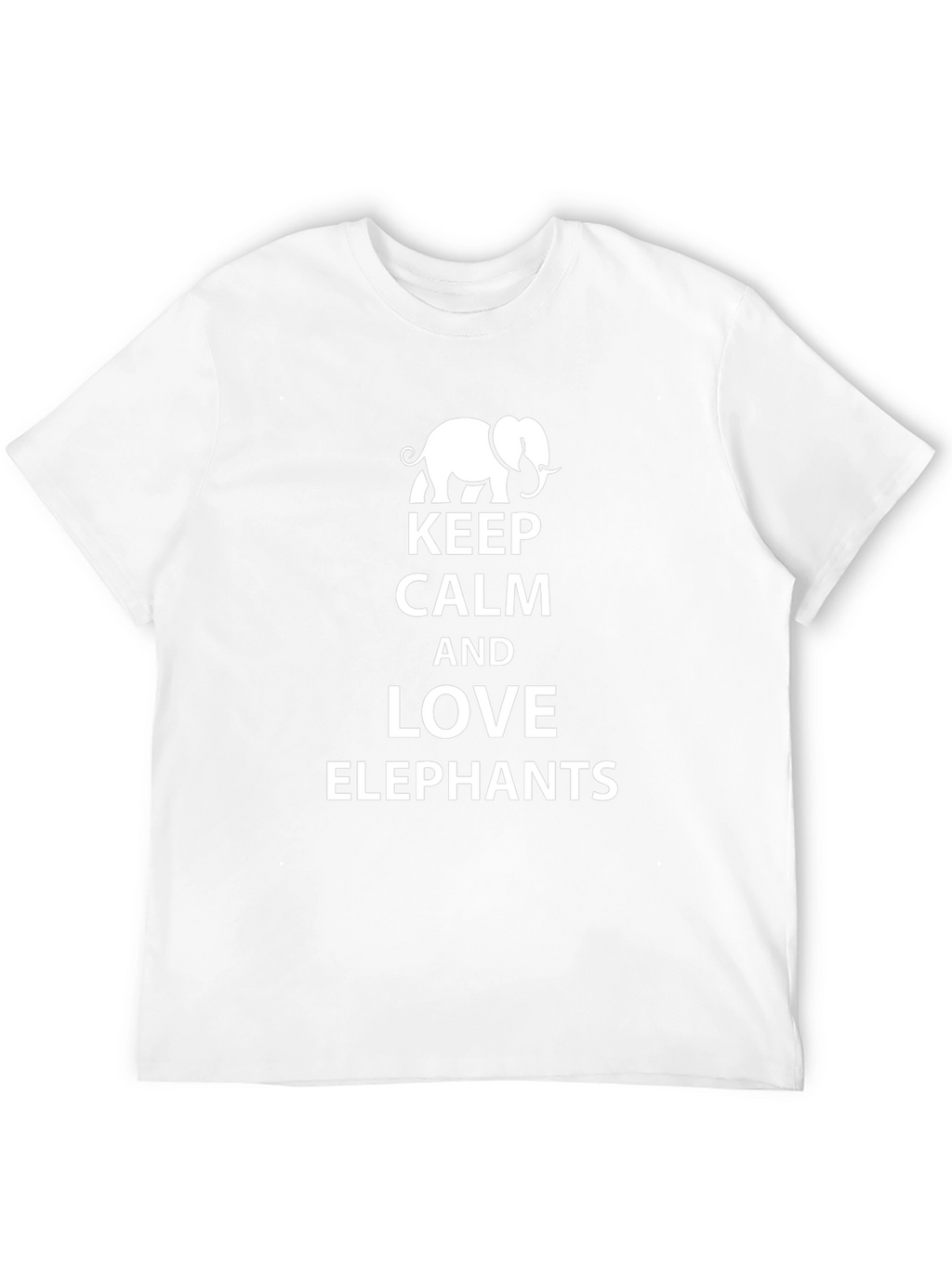 Keep Calm and Love Elephants Graphic Tee
