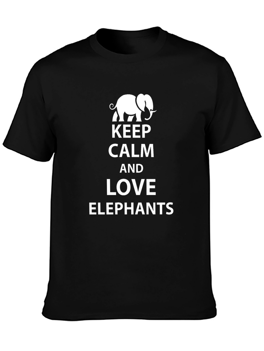 Keep Calm and Love Elephants Graphic Tee