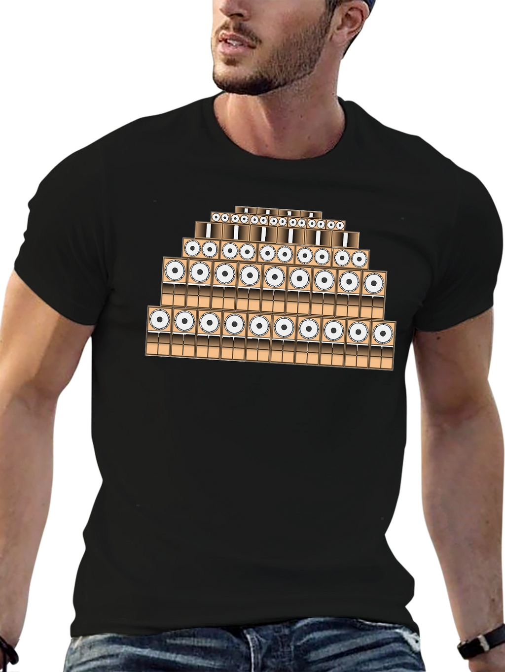 Speaker Stack T-Shirt - Sound System Tee