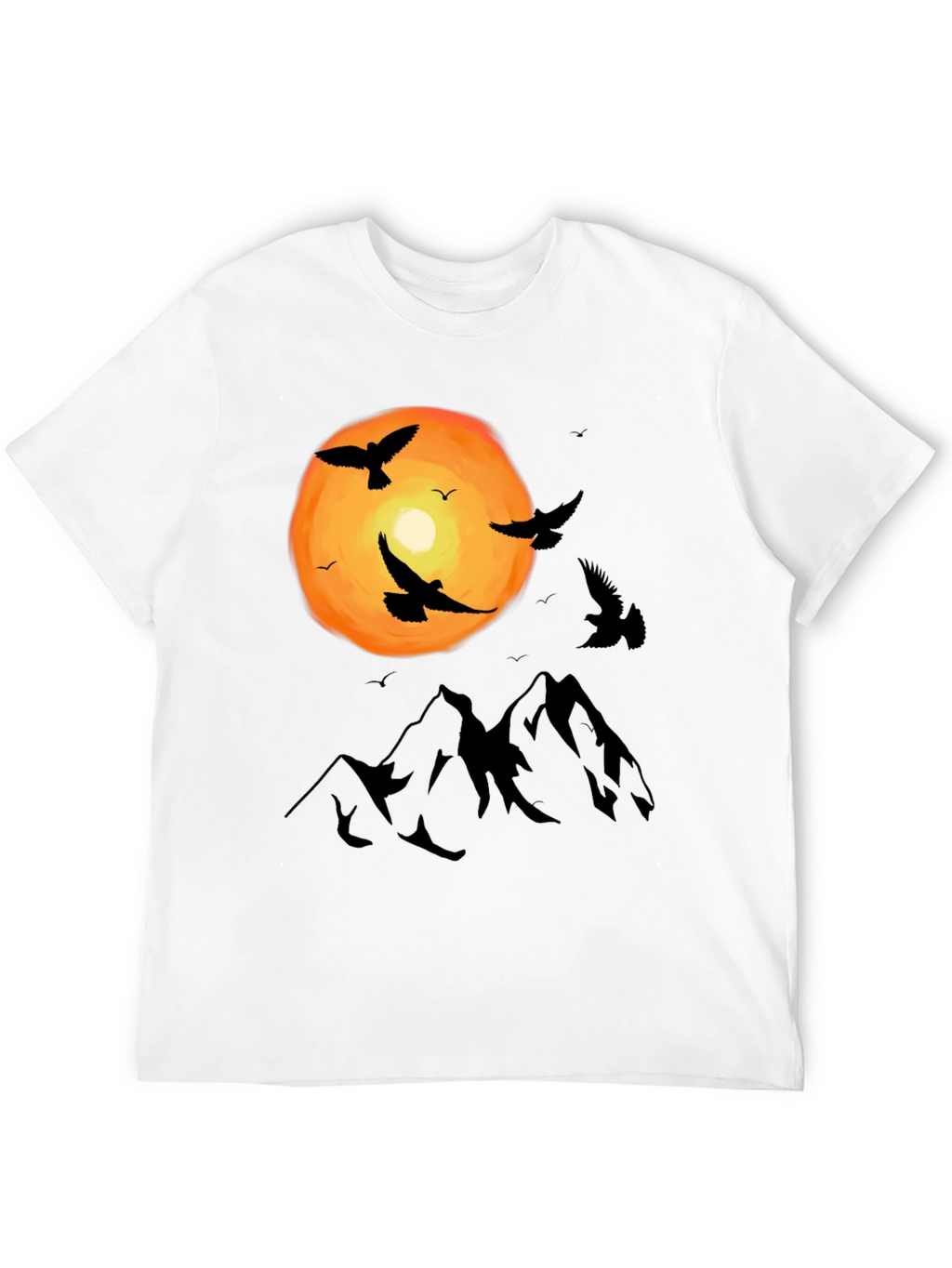 Mountain Sunset Bird T-Shirt