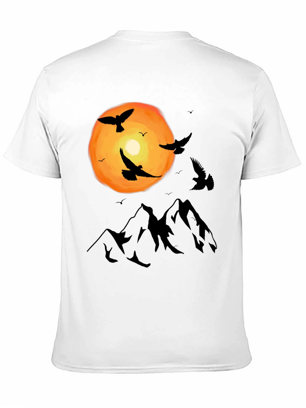 Mountain Sunset Bird T-Shirt