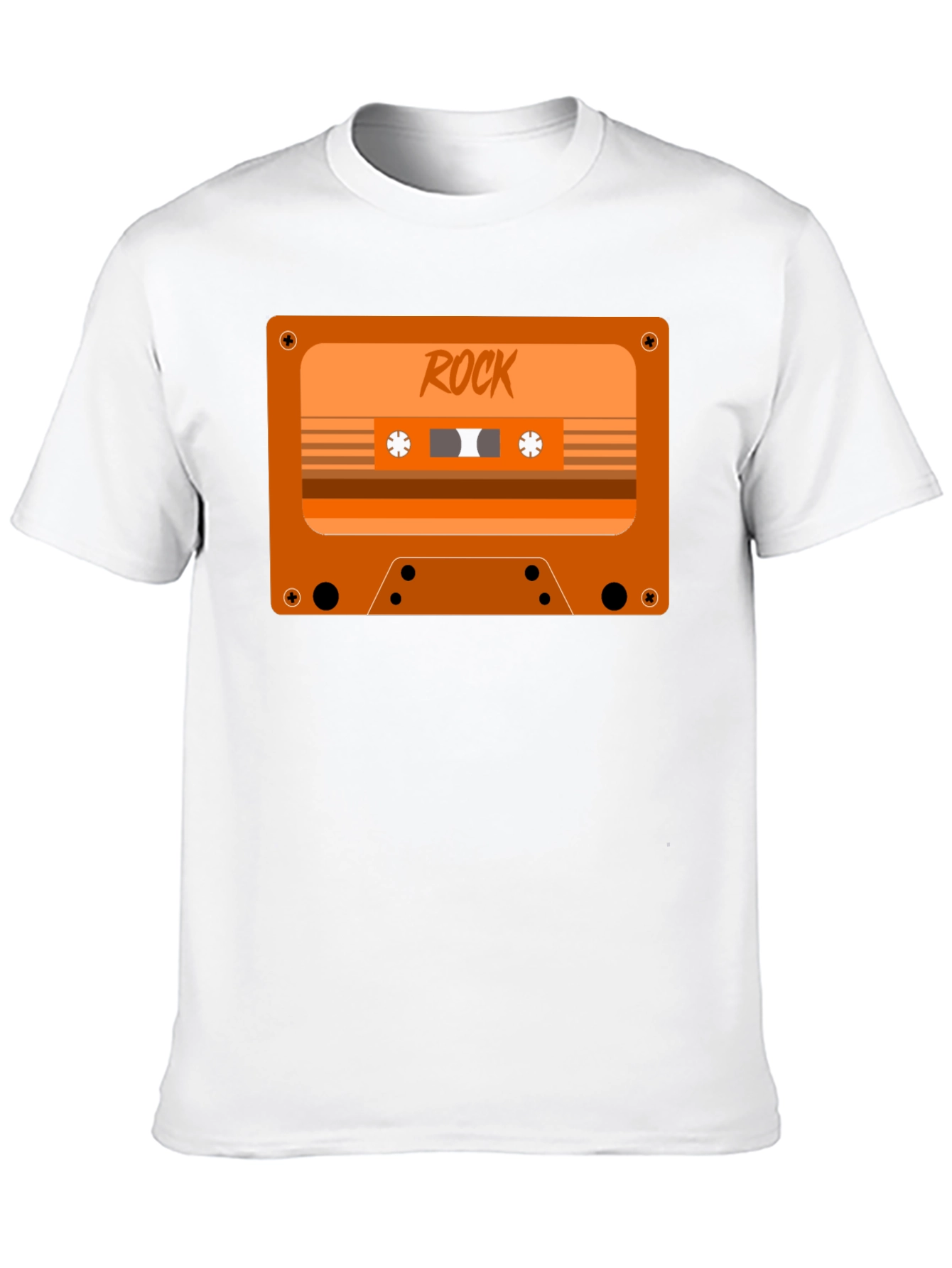Retro Rock Cassette Tape Graphic T-Shirt