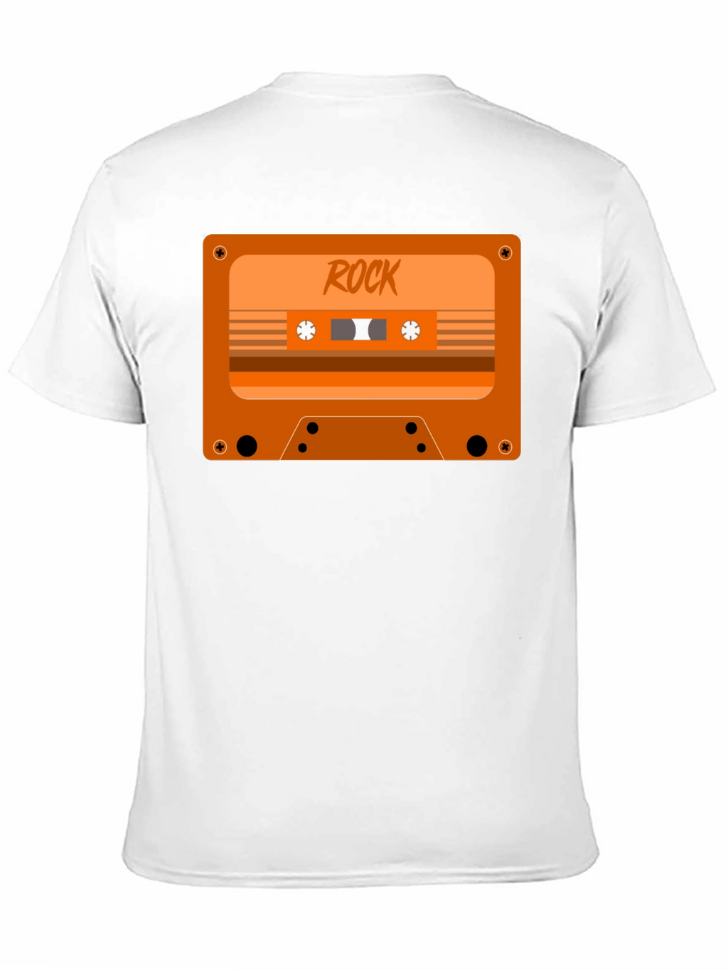 Retro Rock Cassette Tape Graphic T-Shirt