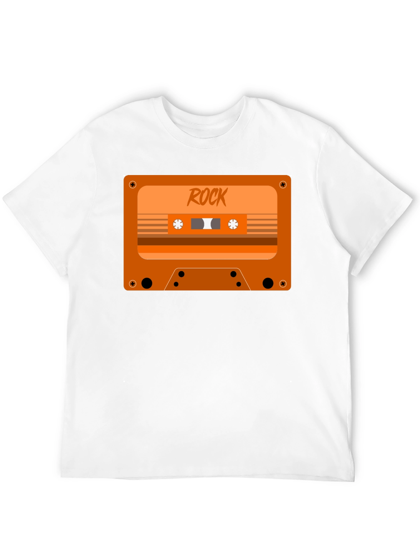 Retro Rock Cassette Tape Graphic T-Shirt