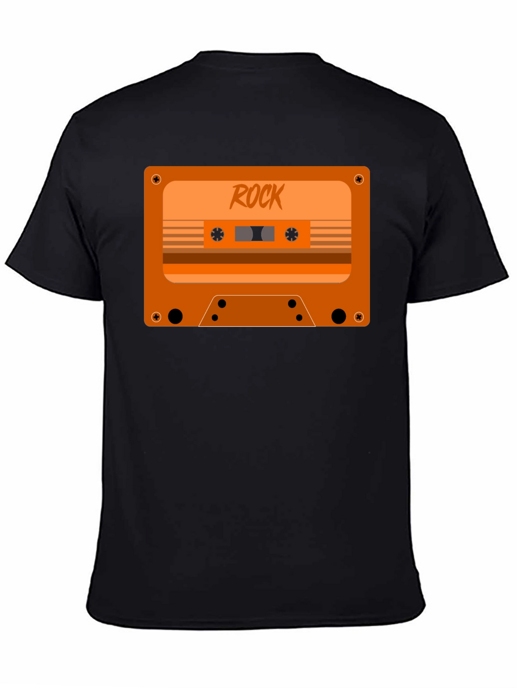 Retro Rock Cassette Tape Graphic T-Shirt