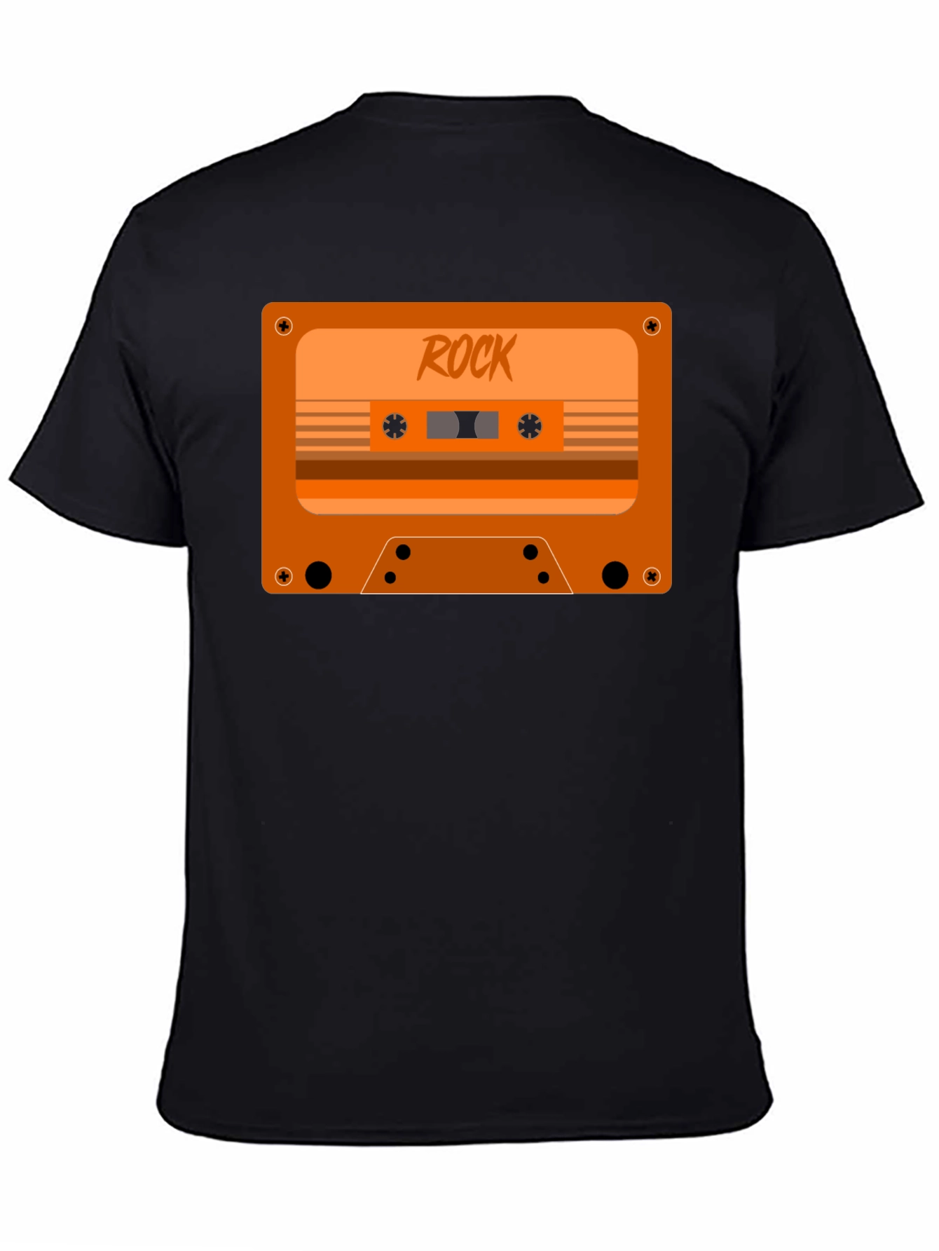 Retro Rock Cassette Tape Graphic T-Shirt