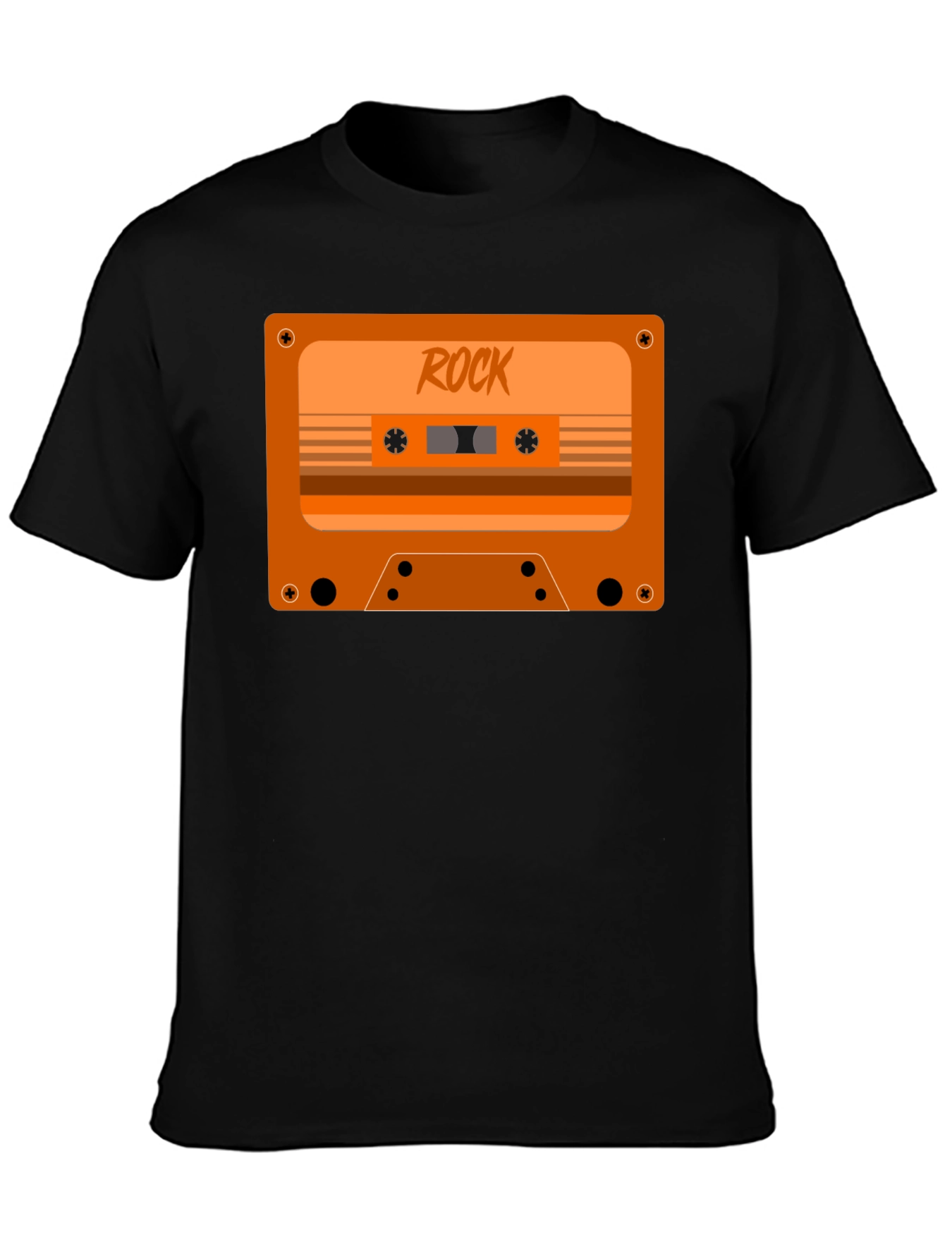 Retro Rock Cassette Tape Graphic T-Shirt