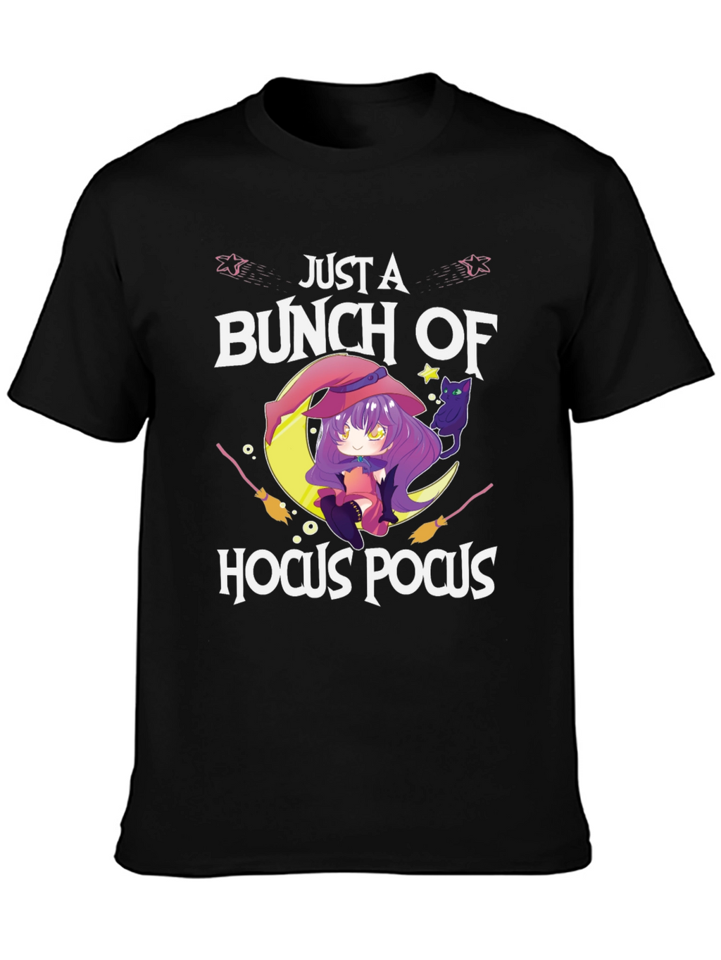 Just a Bunch of Hocus Pocus Anime Witch T-Shirt