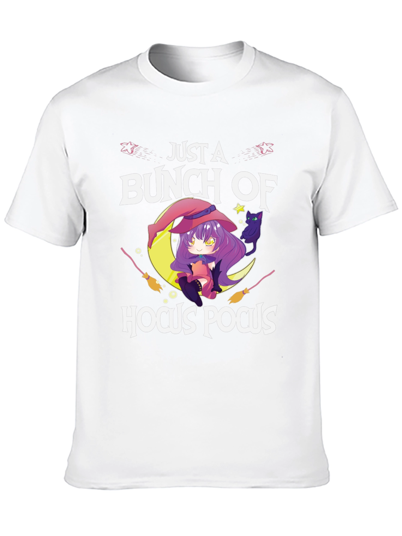 Just a Bunch of Hocus Pocus Anime Witch T-Shirt