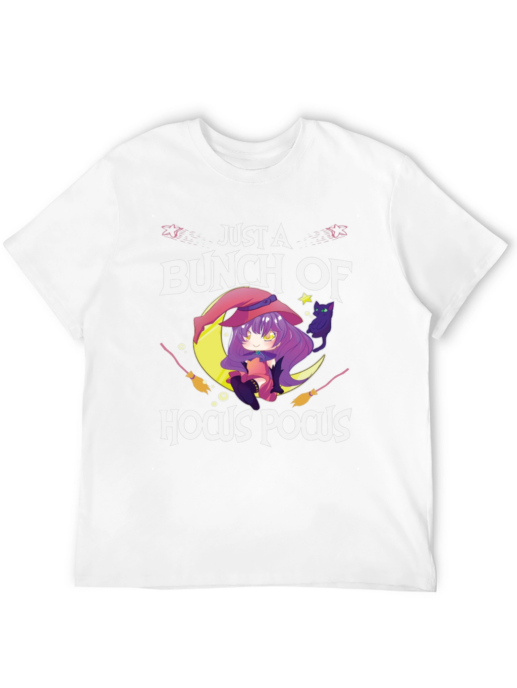 Just a Bunch of Hocus Pocus Anime Witch T-Shirt