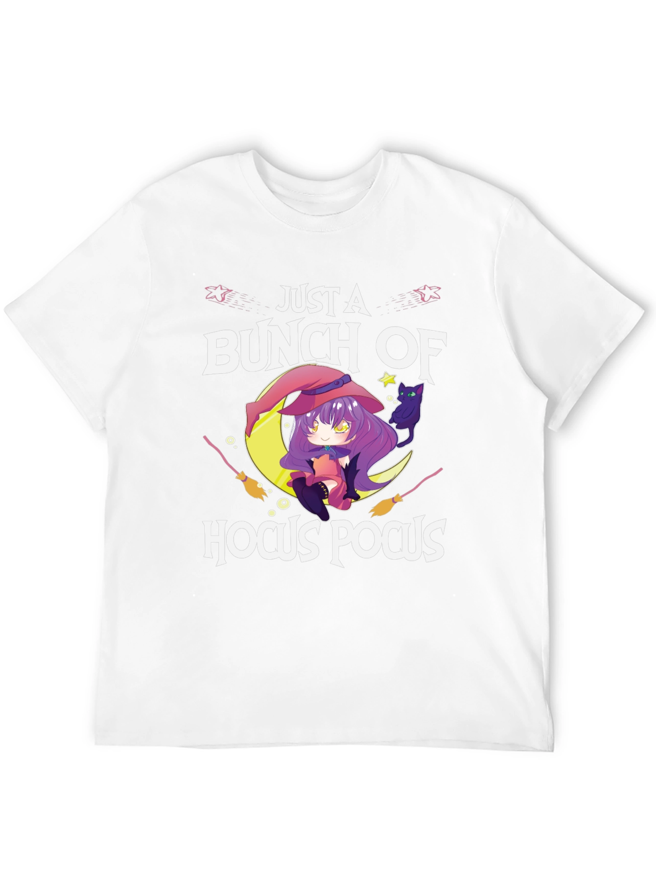 Just a Bunch of Hocus Pocus Anime Witch T-Shirt