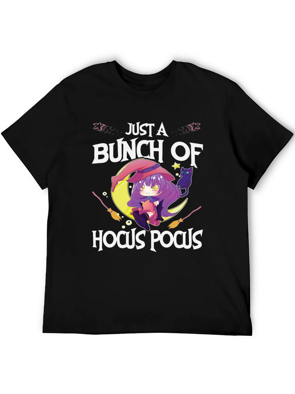 Just a Bunch of Hocus Pocus Anime Witch T-Shirt